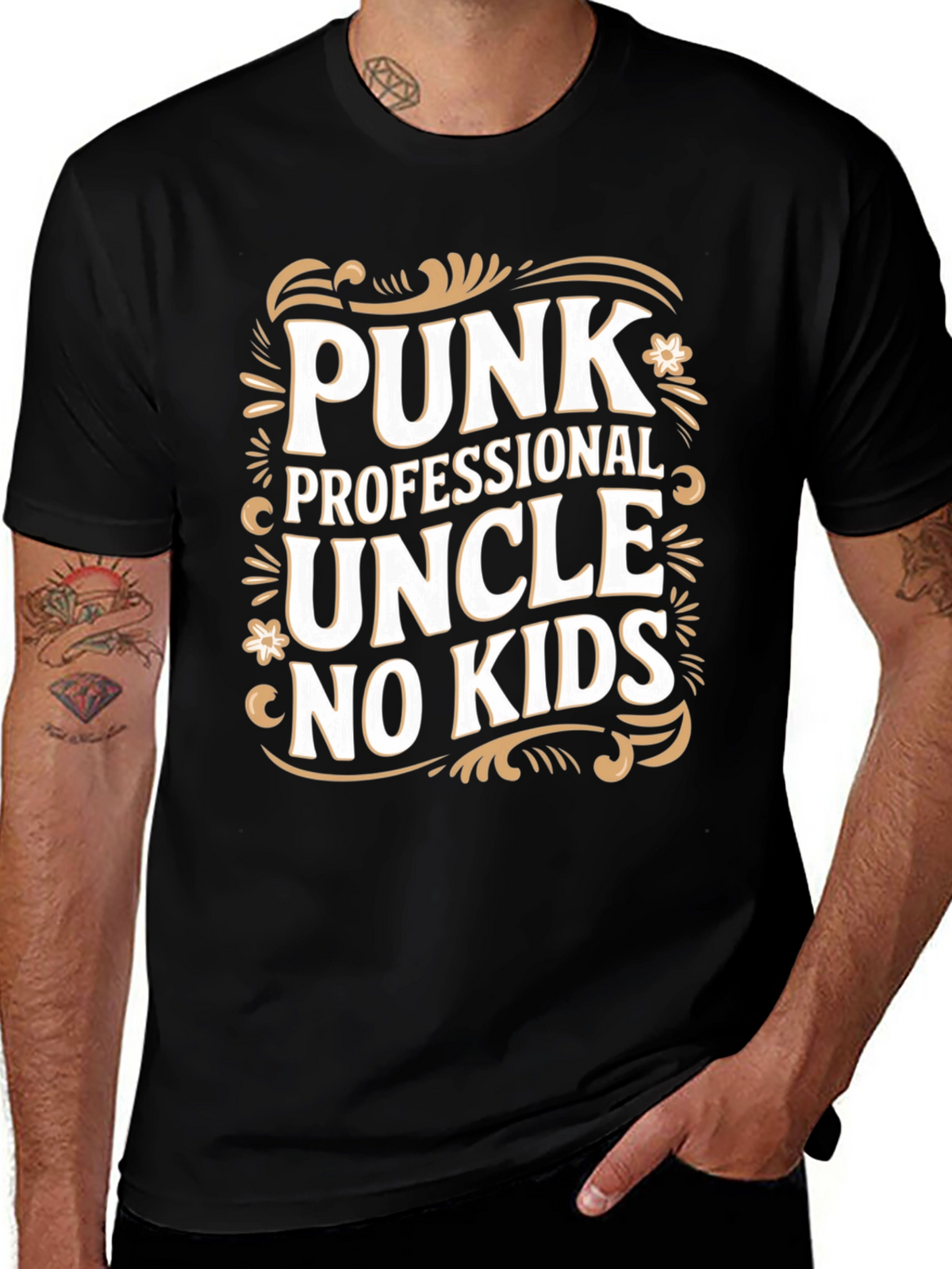 Punk Professional Uncle No Kids T-Shirt