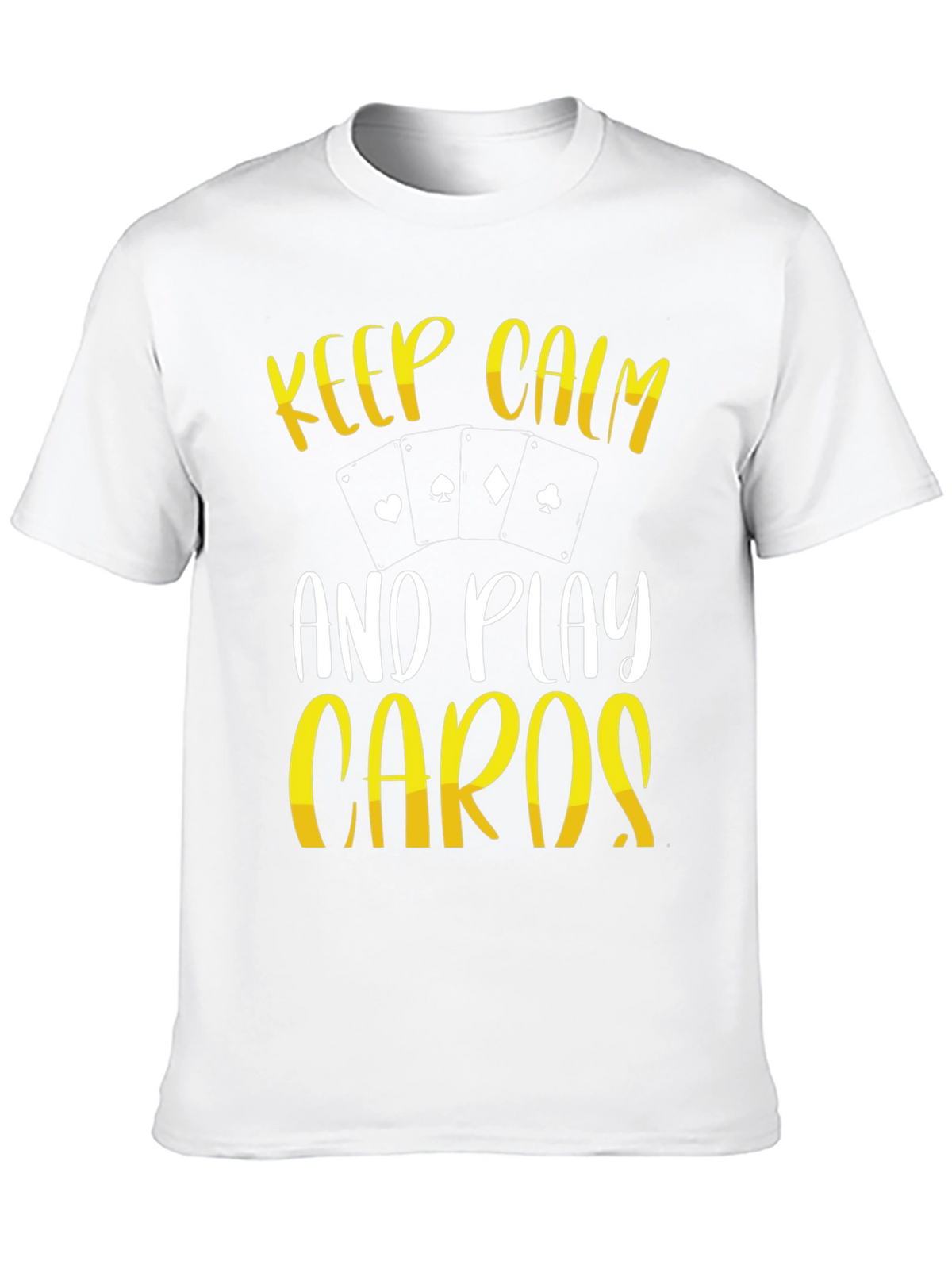 Keep Calm Play Cards Graphic T-Shirt