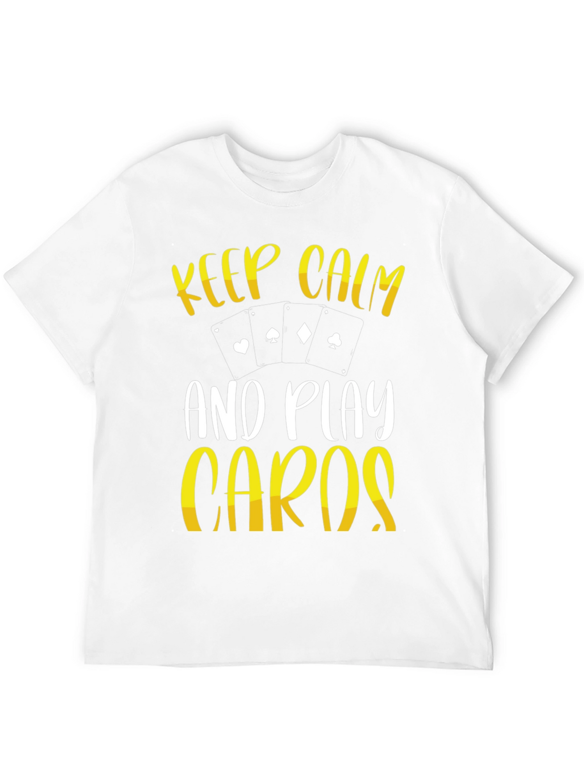 Keep Calm Play Cards Graphic T-Shirt
