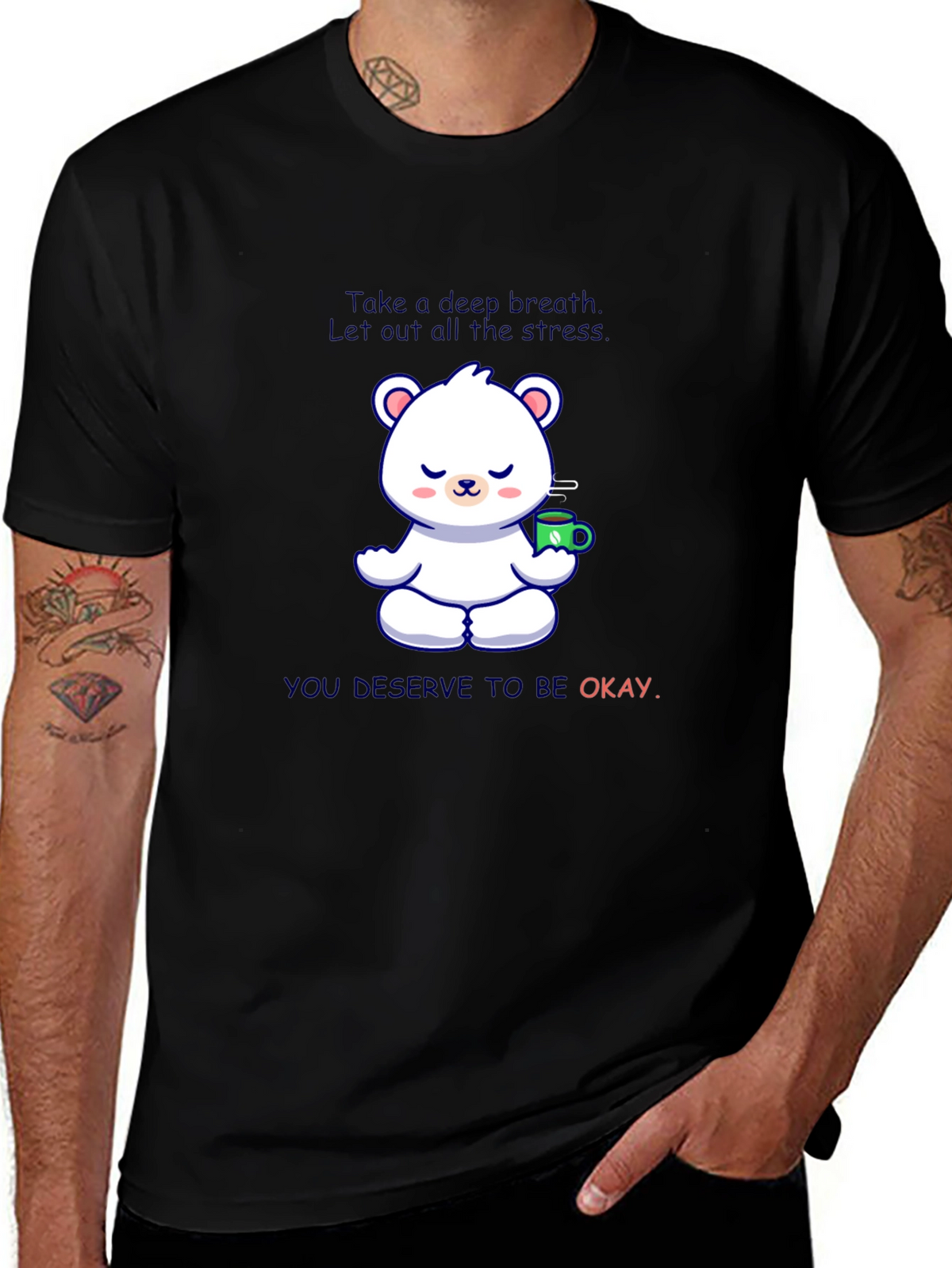 Relaxing Bear T-Shirt: Take a Deep Breath