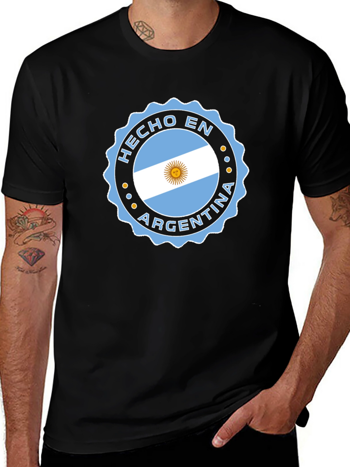 Argentina Flag T-Shirt - Hecho En Argentina Tee