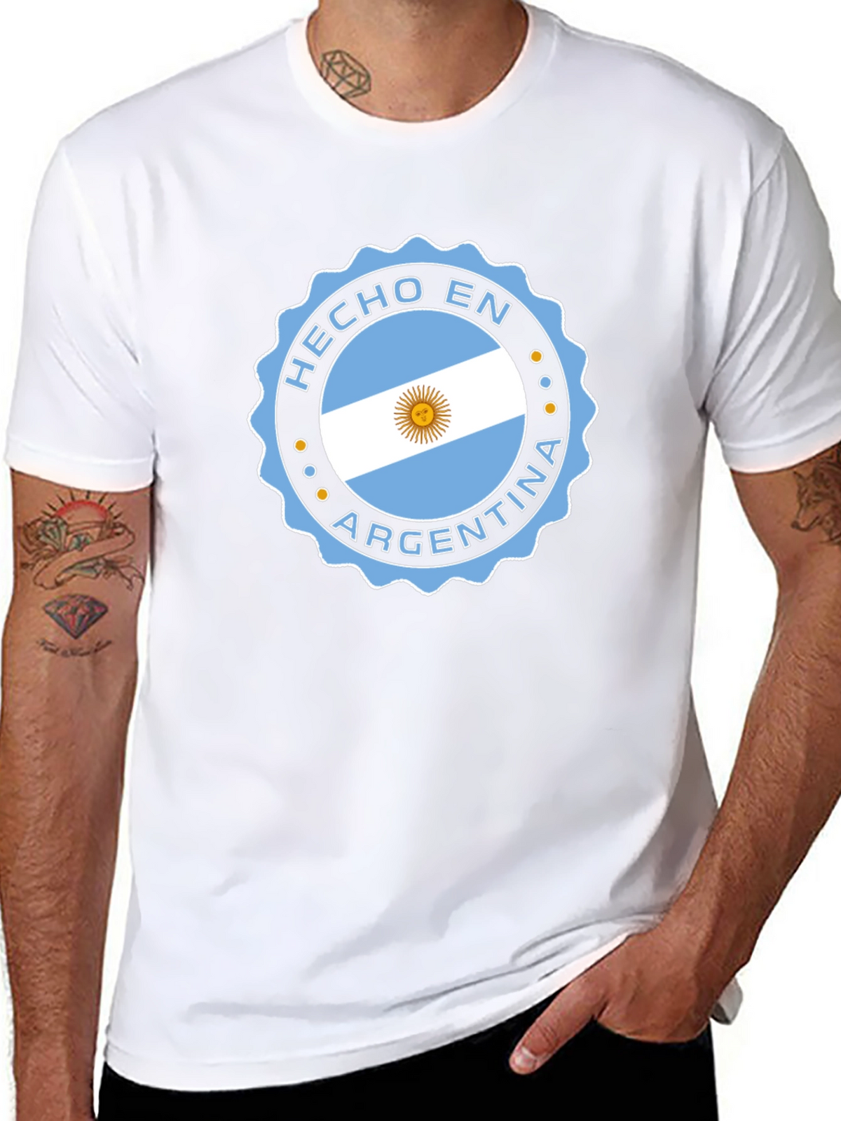 Argentina Flag T-Shirt - Hecho En Argentina Tee