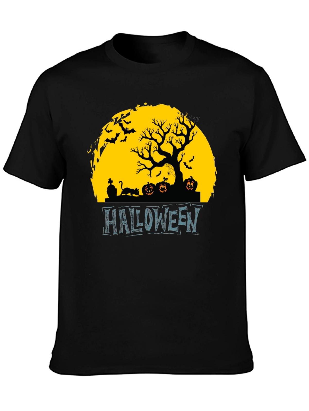 Halloween Silhouette Graphic T-Shirt