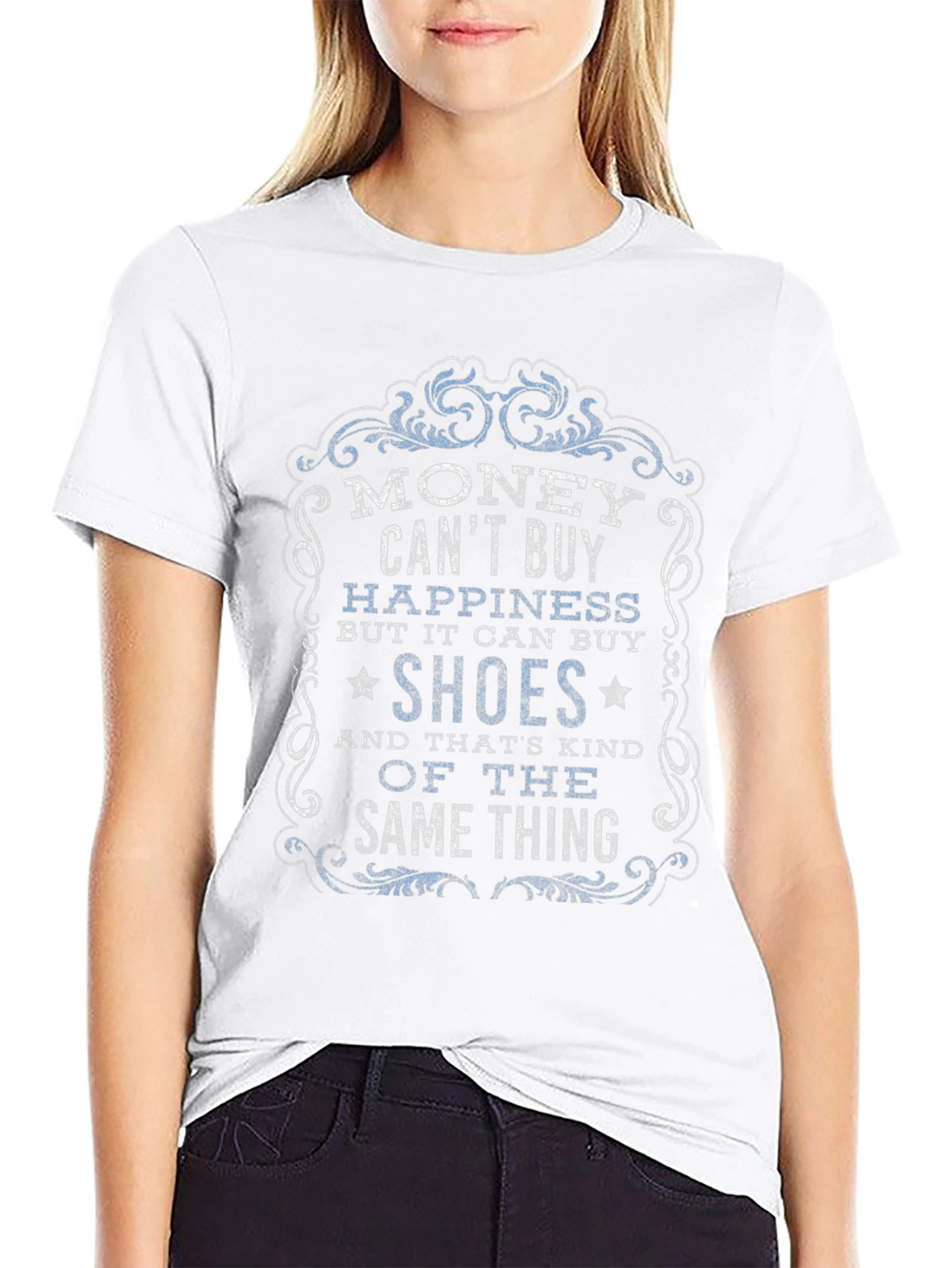 Money Cant Buy Happiness Graphic T-Shirt