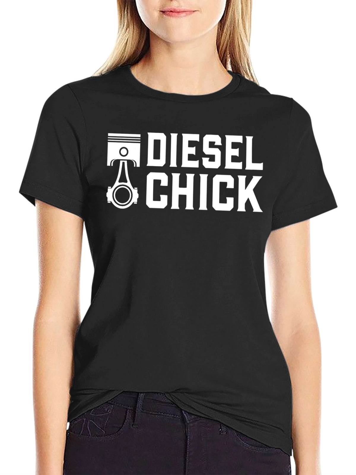 Diesel Chick Graphic Tee - Automotive Enthusiast Shirt