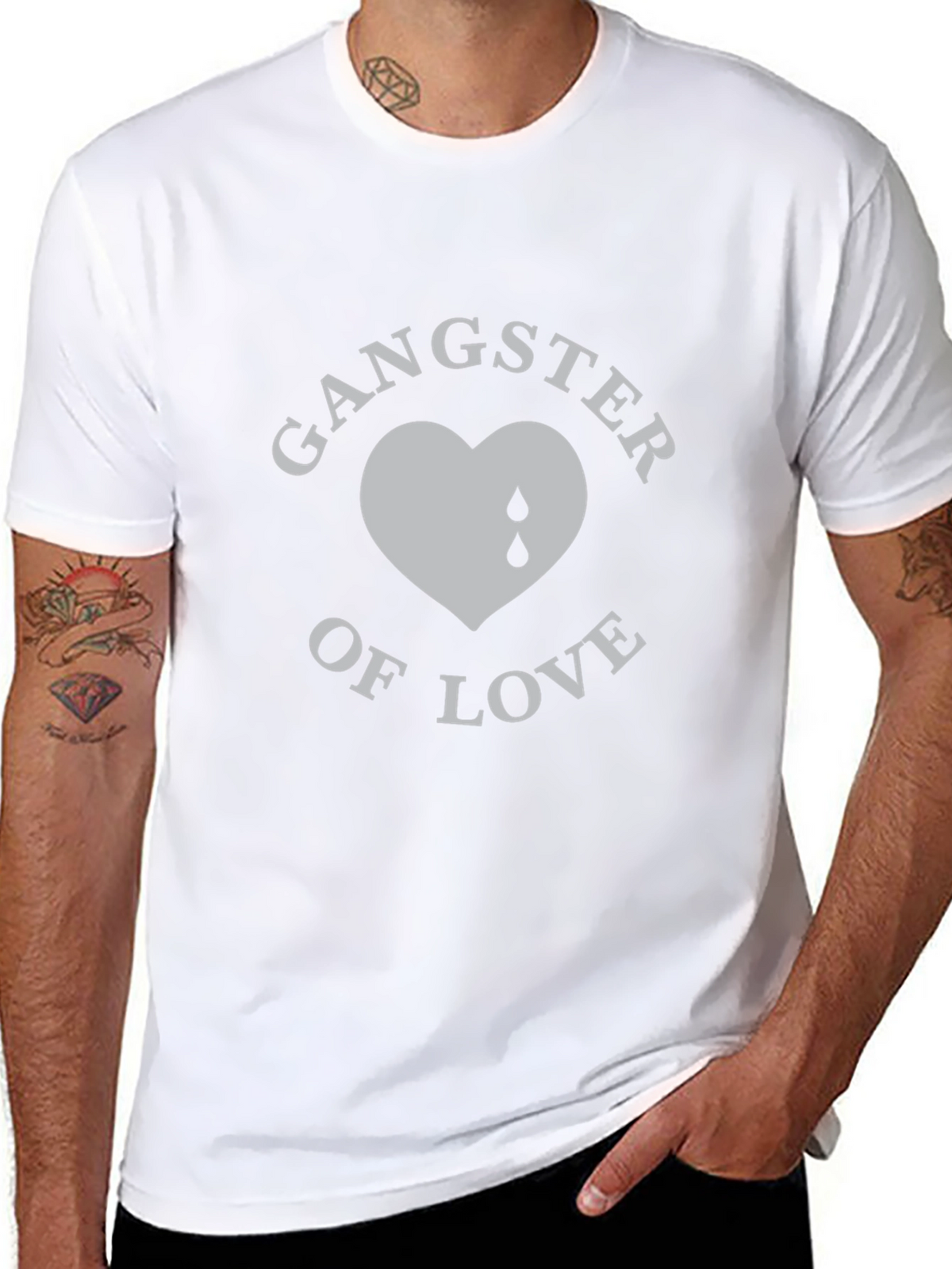 Gangster of Love Graphic T-Shirt - Black