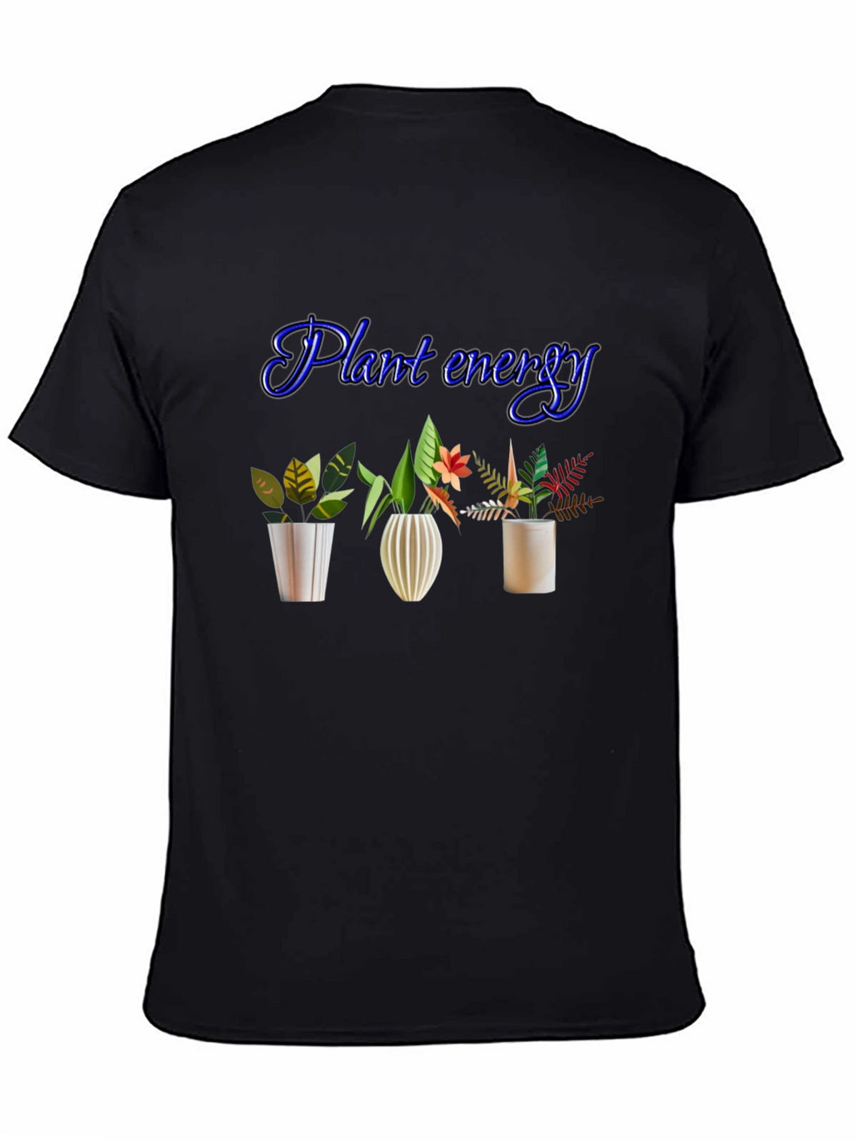 Plant Energy Black T-Shirt