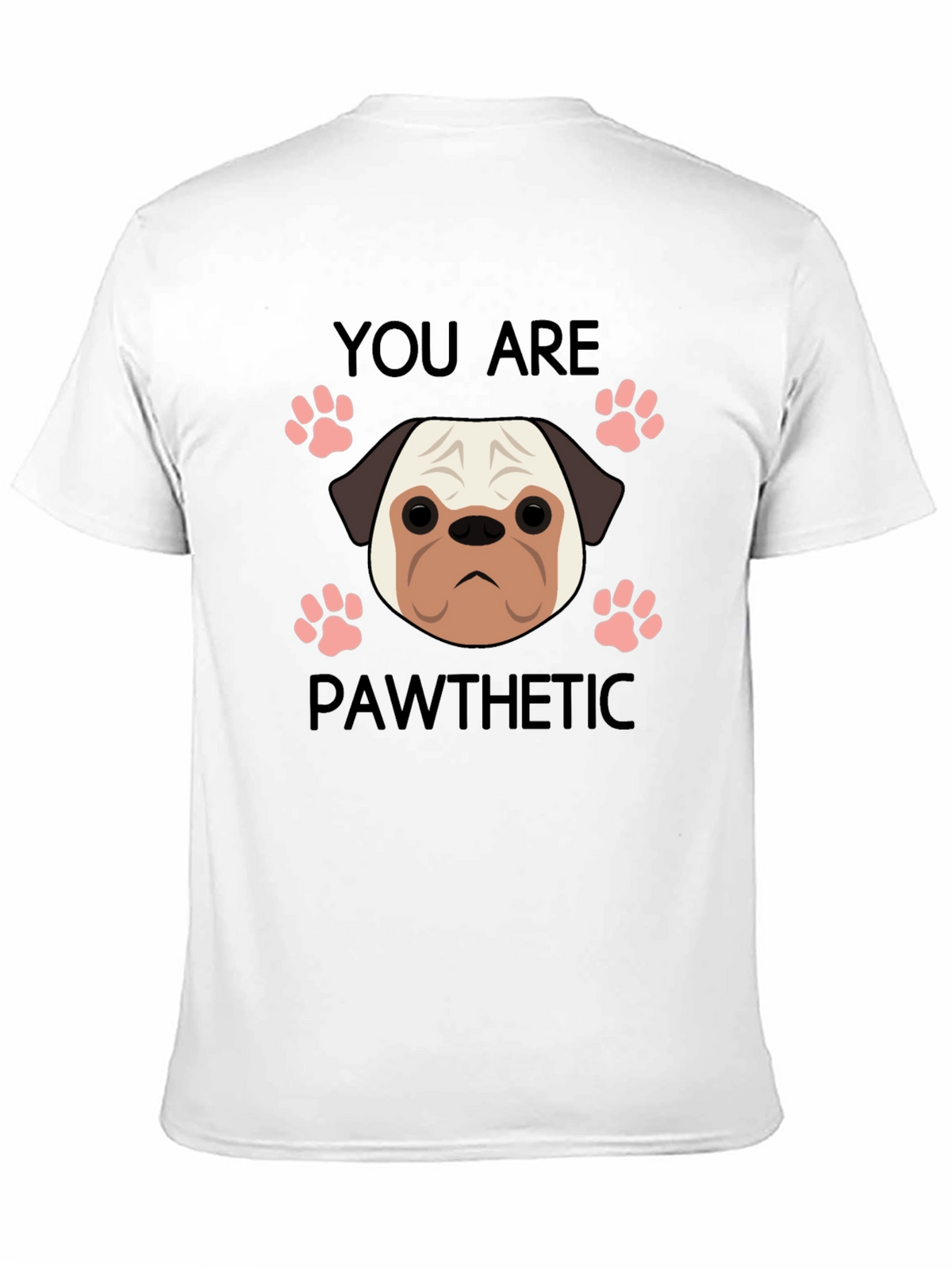 Pawthetic Pug Graphic T-Shirt