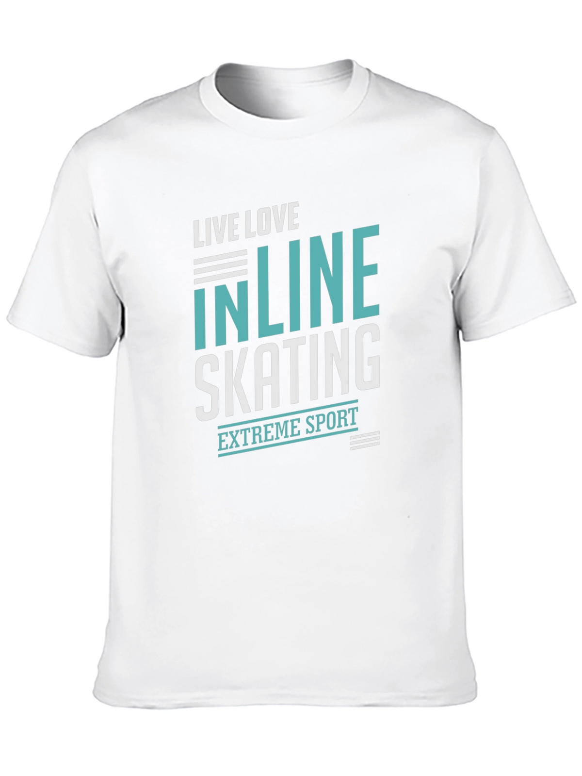 Inline Skating Extreme Sport Black Graphic T-Shirt