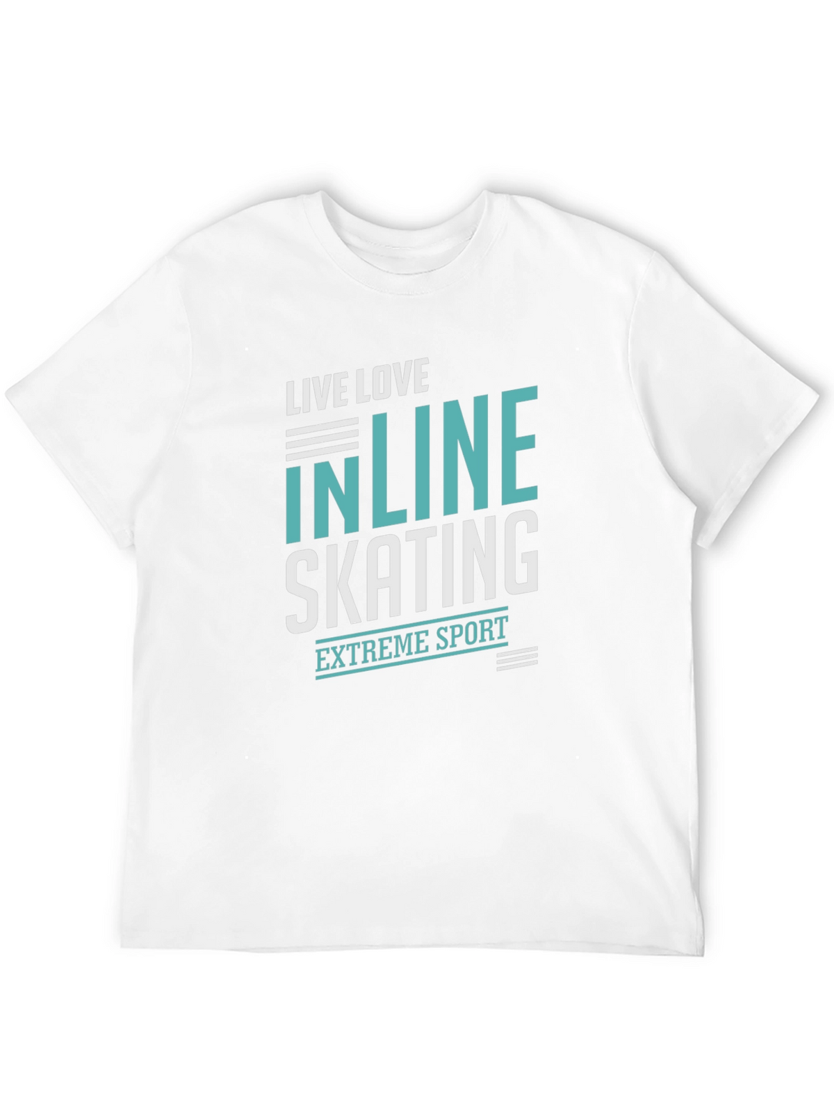 Inline Skating Extreme Sport Black Graphic T-Shirt