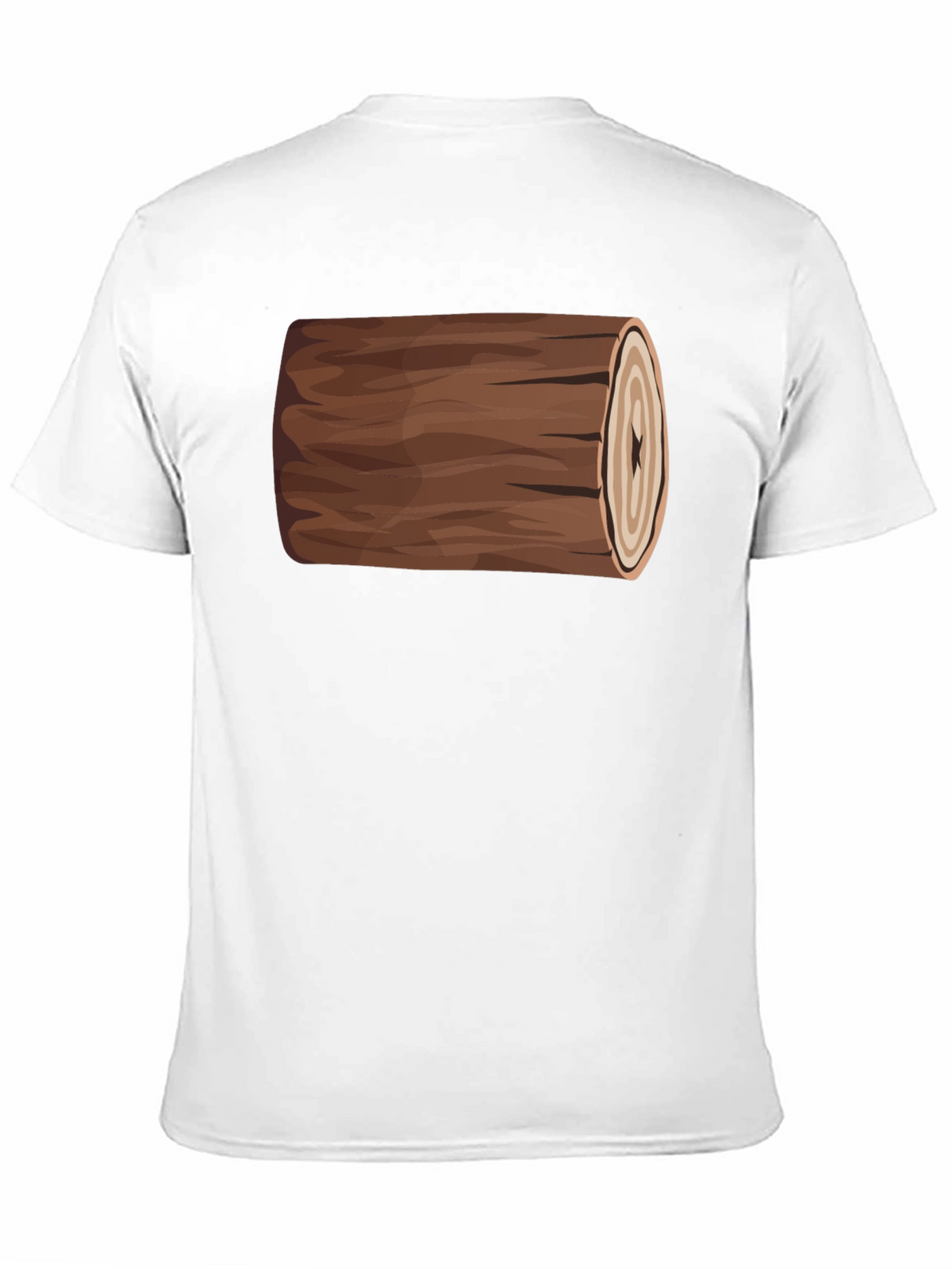 Funny Log Graphic Tee - Black Cotton T-Shirt
