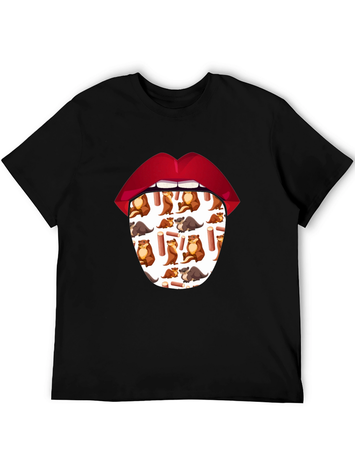 Otter Tongue T-Shirt - Unique Graphic Tee