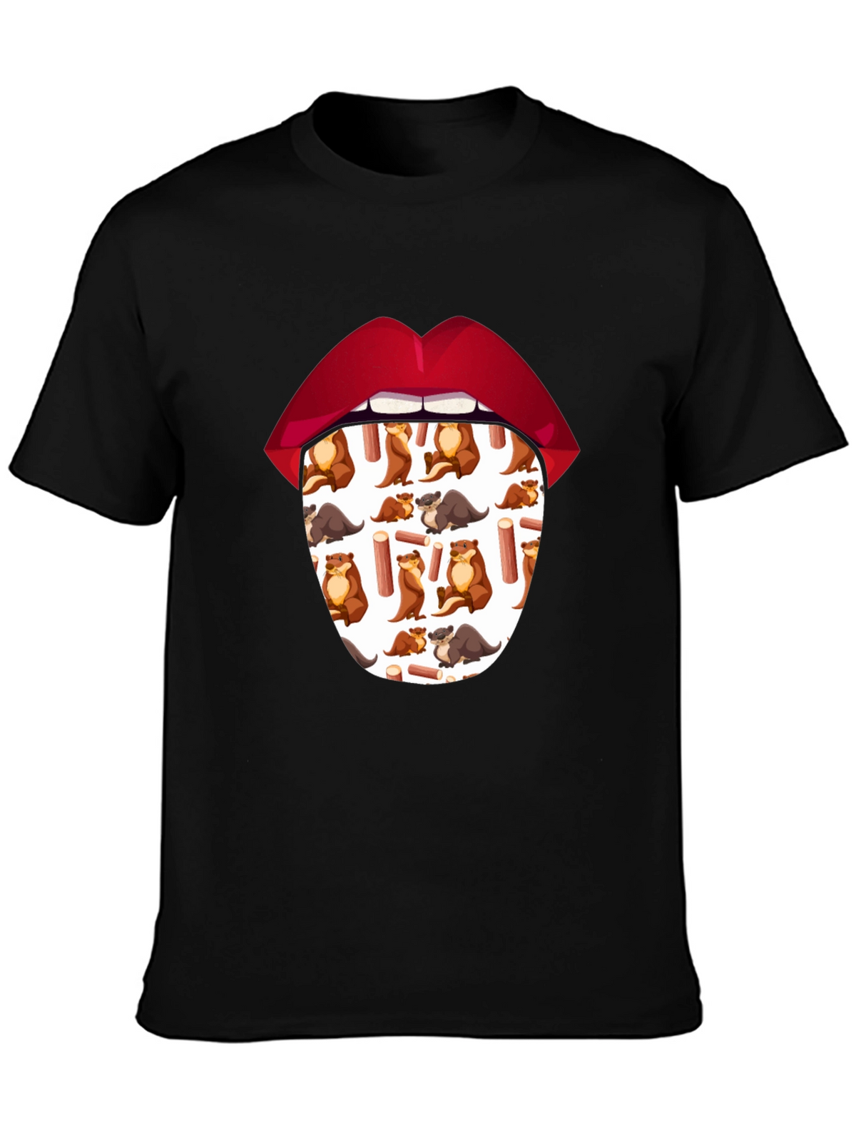 Otter Tongue T-Shirt - Unique Graphic Tee