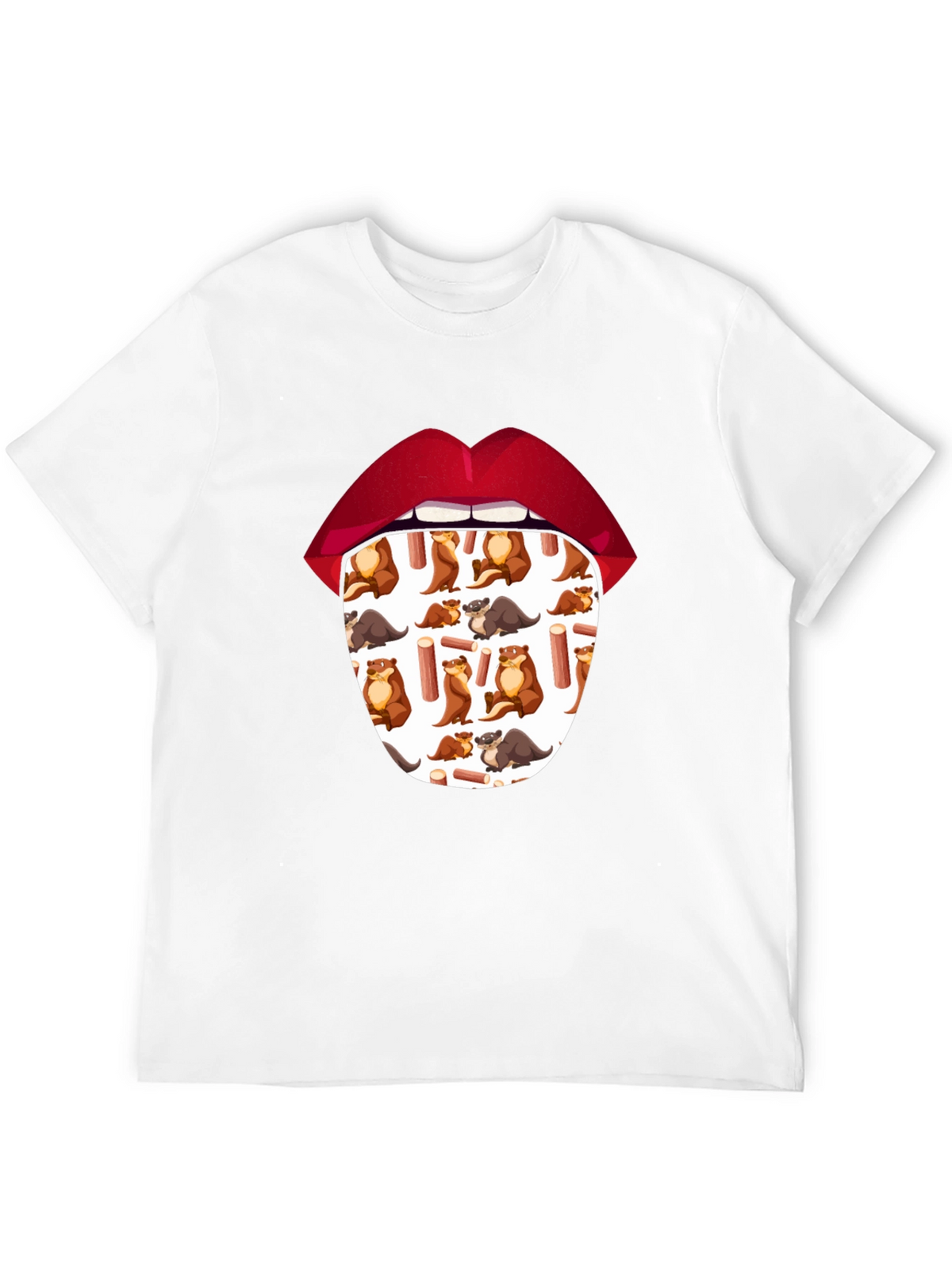 Otter Tongue T-Shirt - Unique Graphic Tee