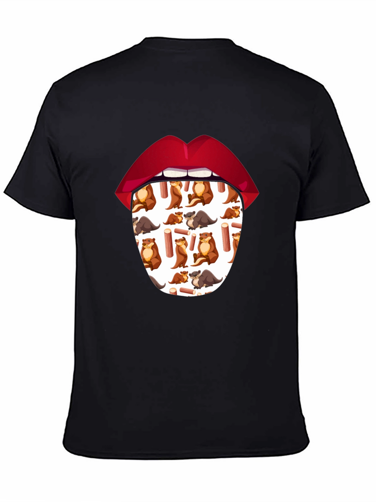 Otter Tongue T-Shirt - Unique Graphic Tee