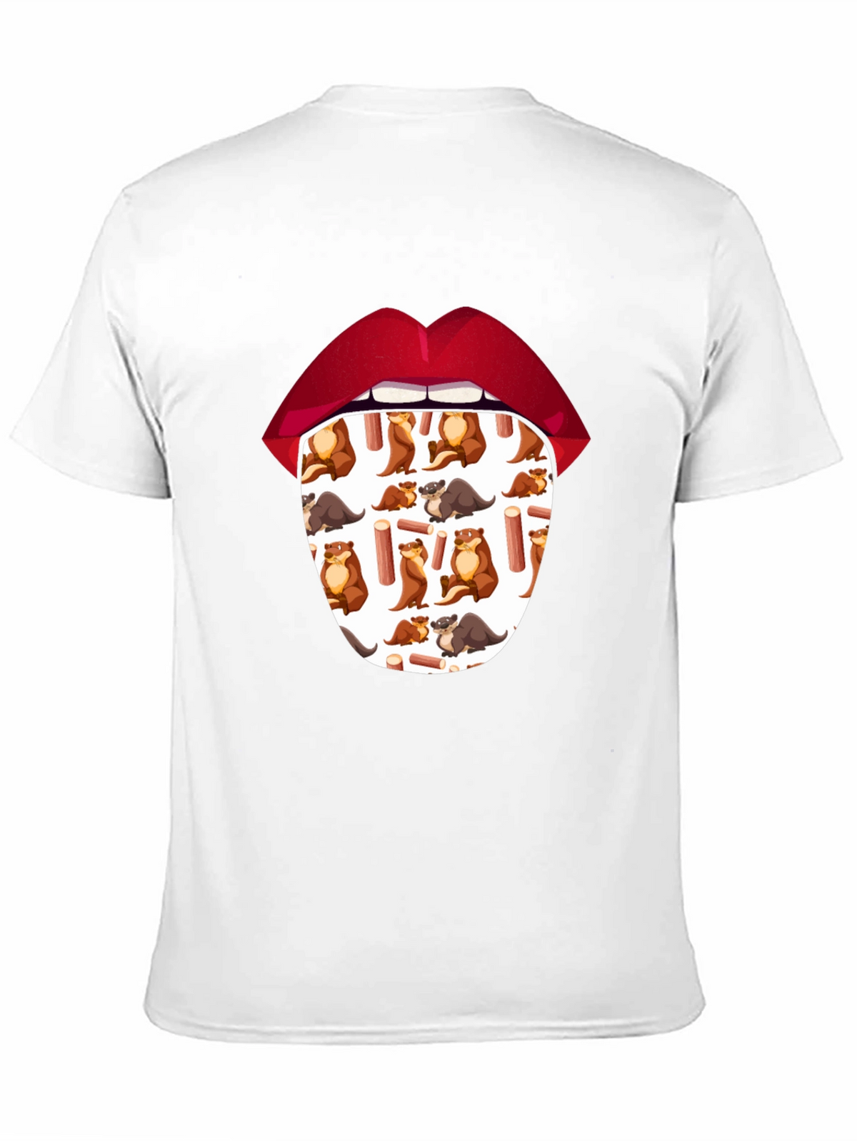 Otter Tongue T-Shirt - Unique Graphic Tee