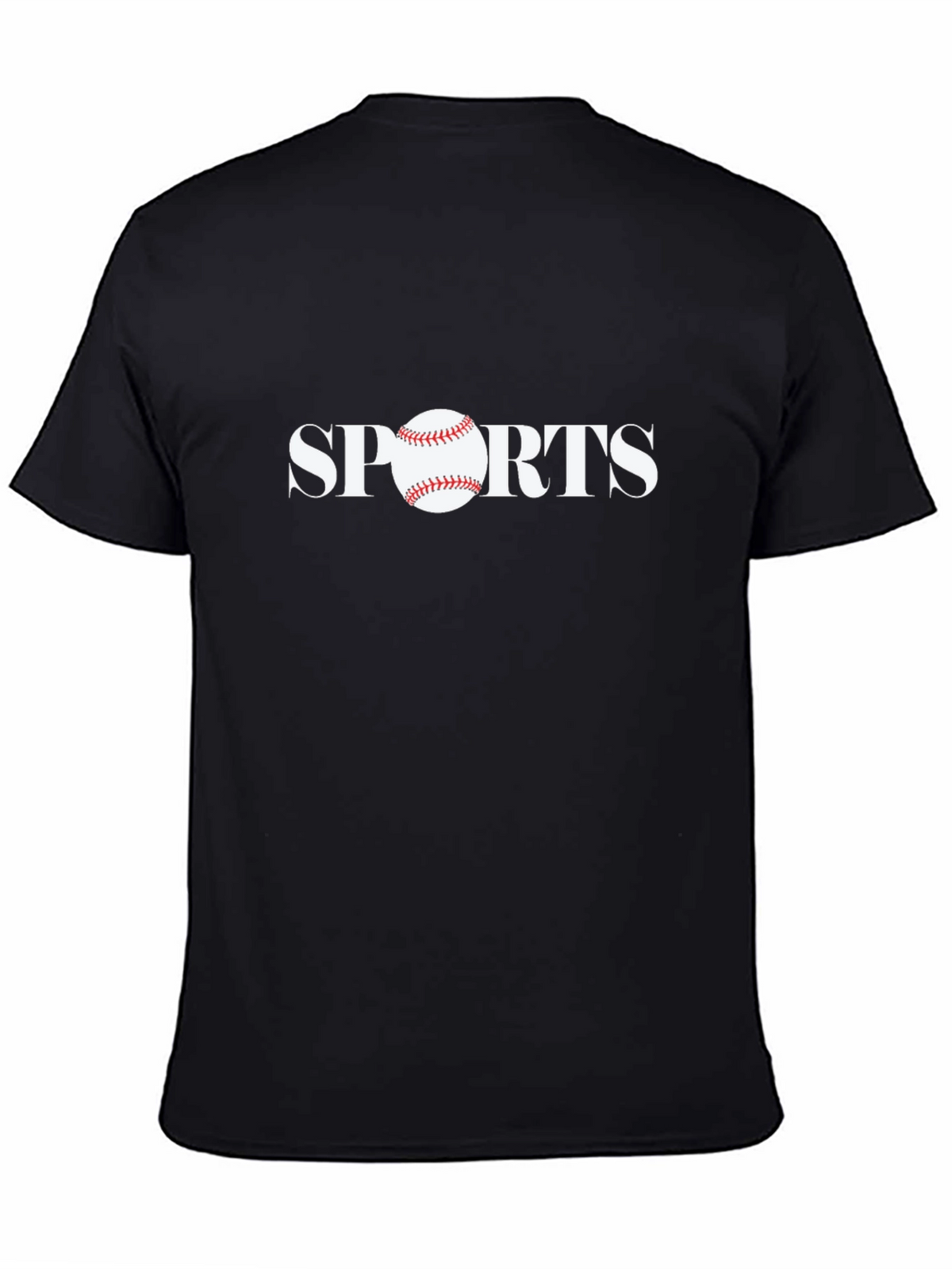 Sports Baseball Graphic Tee - Black