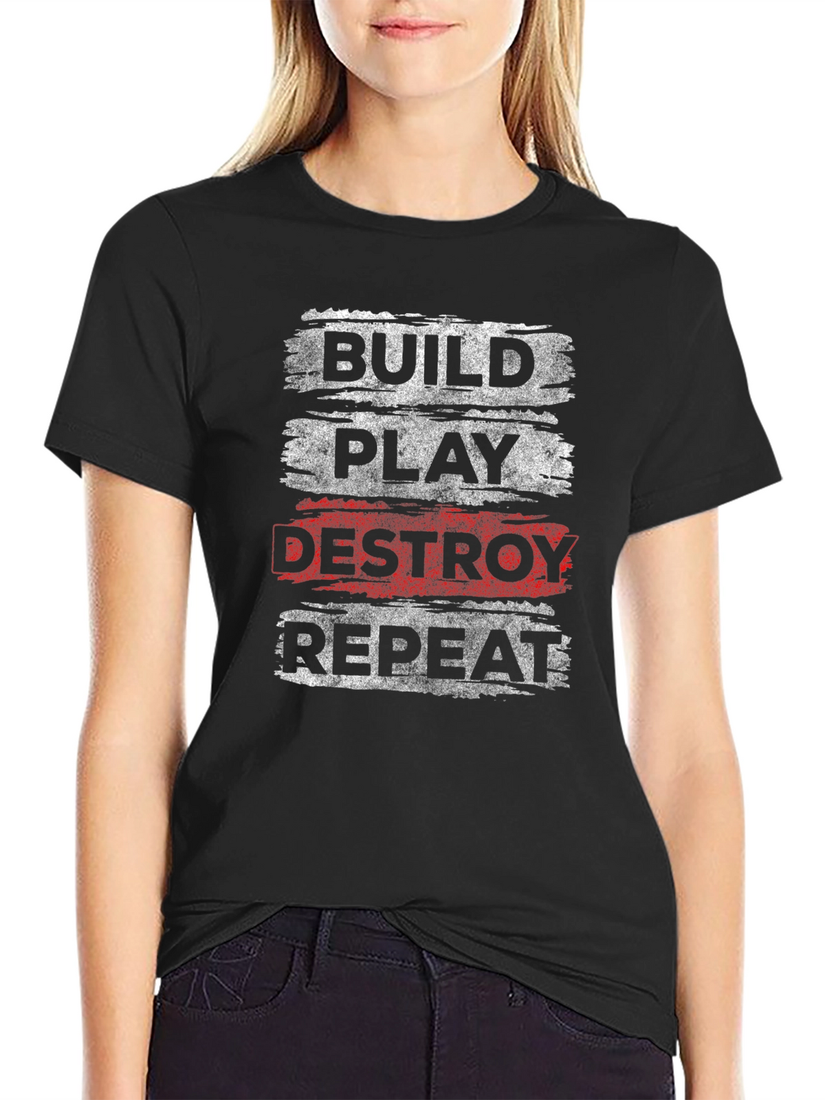 Build Play Destroy Repeat Graphic Tee