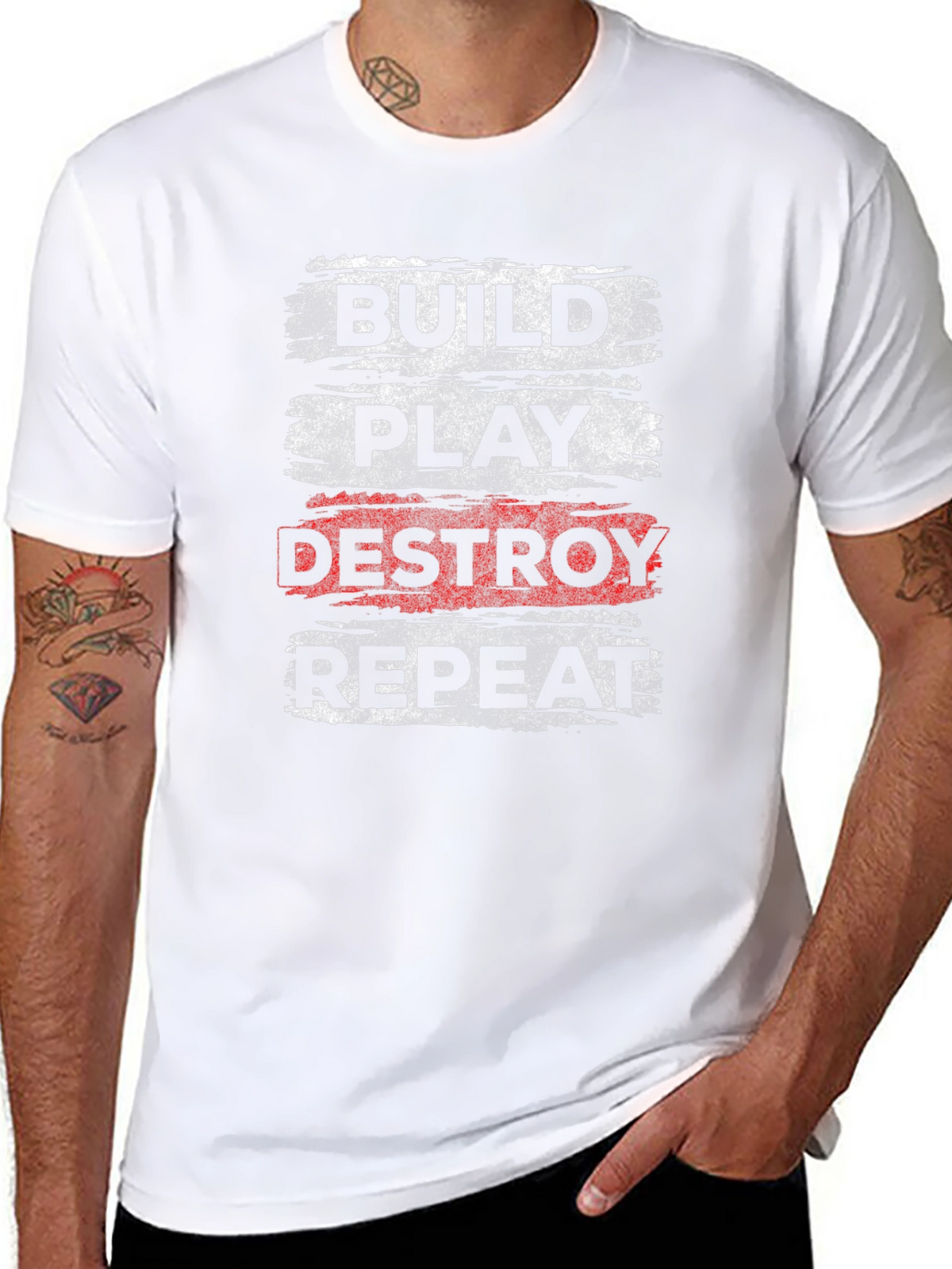 Build Play Destroy Repeat Graphic Tee