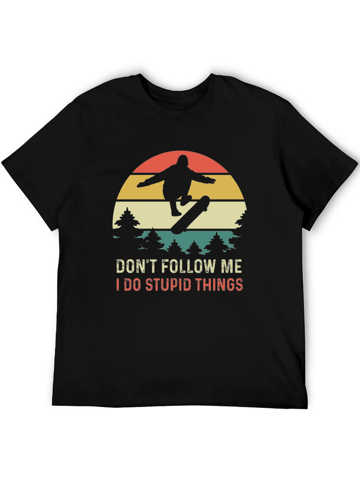 Skateboarder Graphic Tee - Dont Follow Me T-Shirt