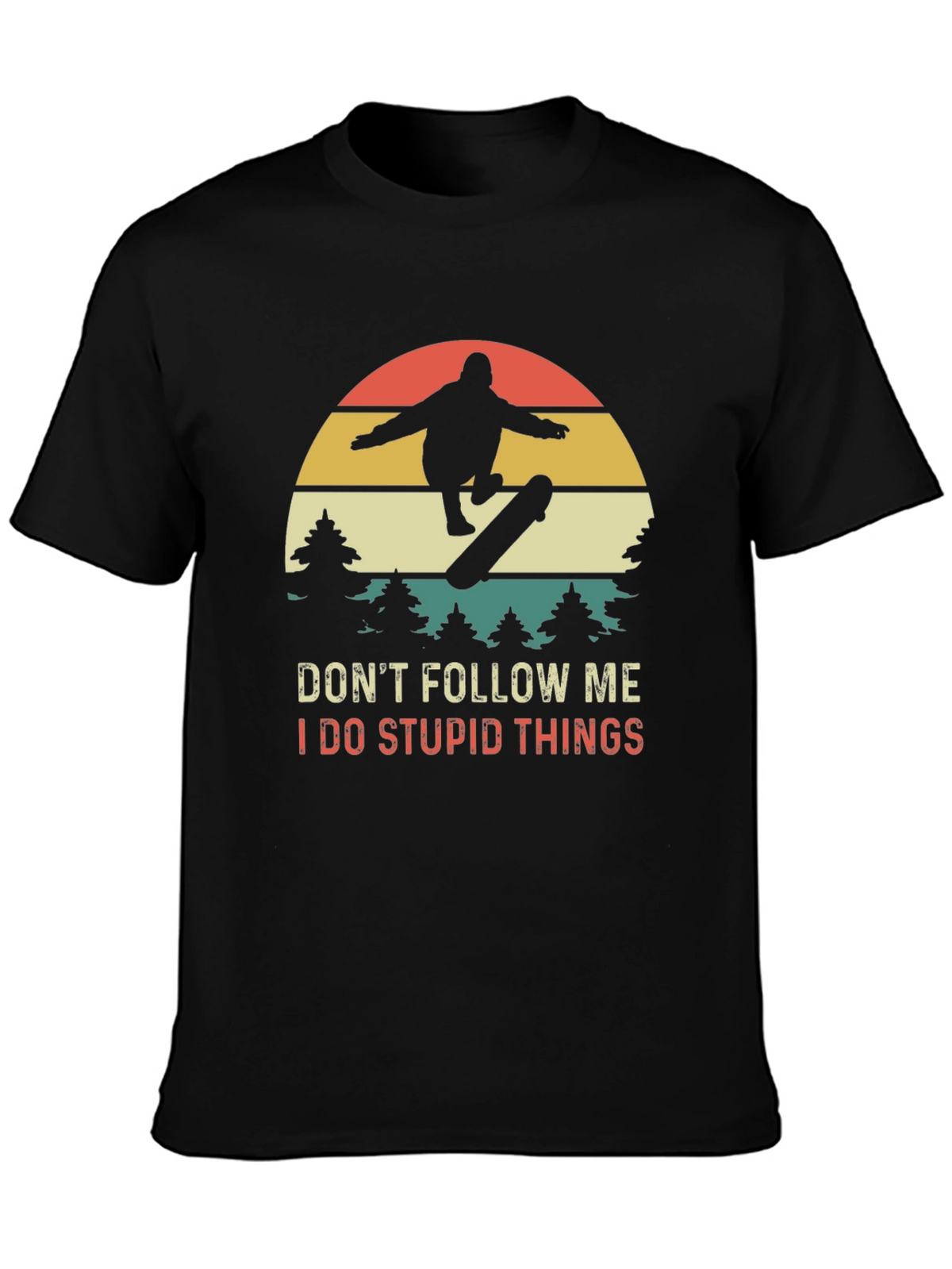 Skateboarder Graphic Tee - Dont Follow Me T-Shirt