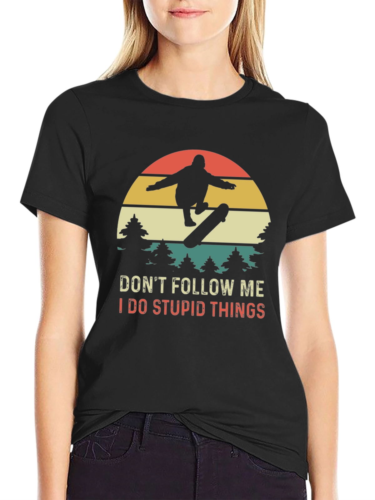 Skateboarder Graphic Tee - Dont Follow Me T-Shirt