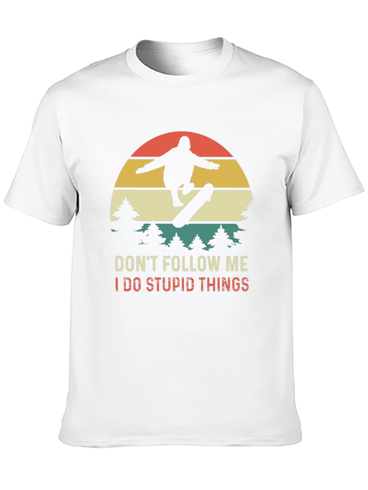 Skateboarder Graphic Tee - Dont Follow Me T-Shirt