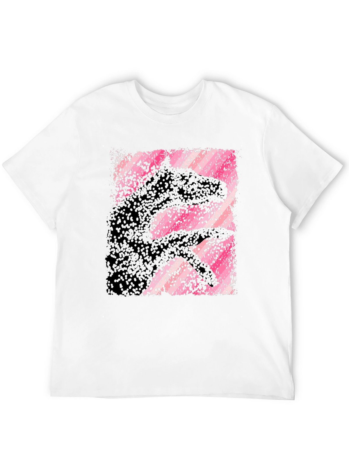 Abstract Hand Shadow Animal Graphic T-Shirt
