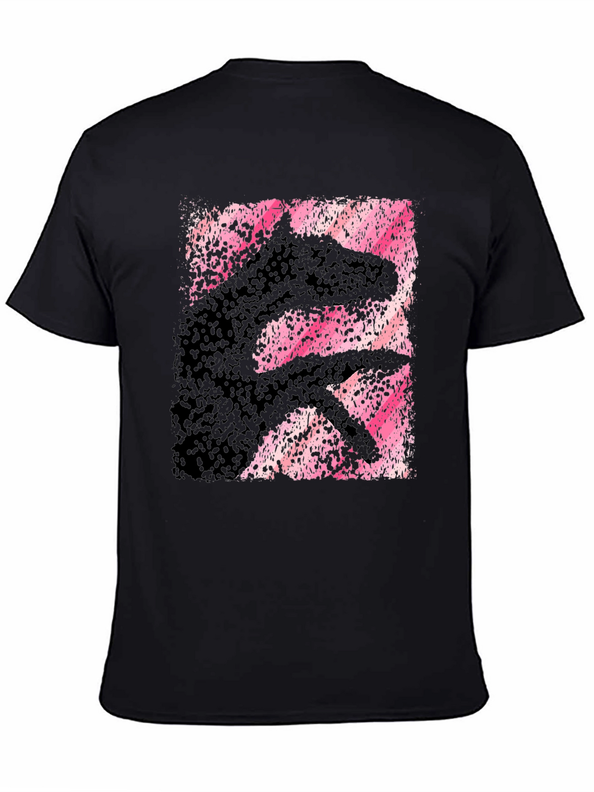 Abstract Hand Shadow Animal Graphic T-Shirt