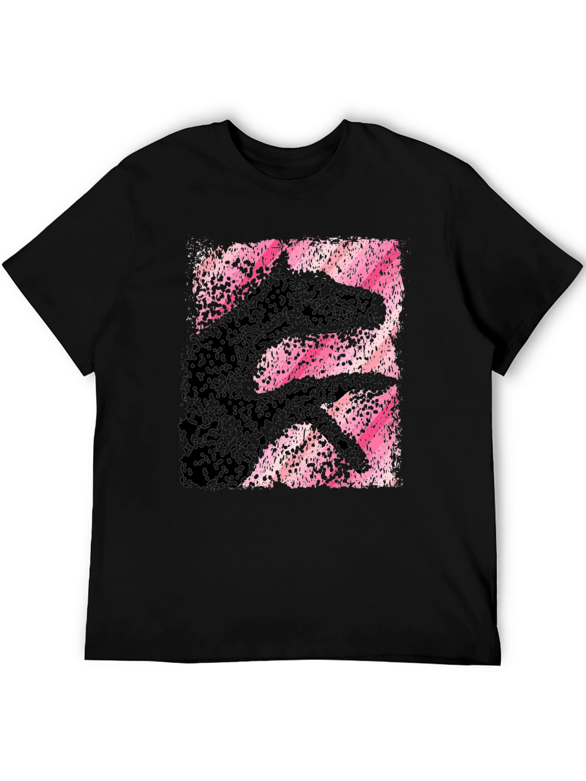 Abstract Hand Shadow Animal Graphic T-Shirt