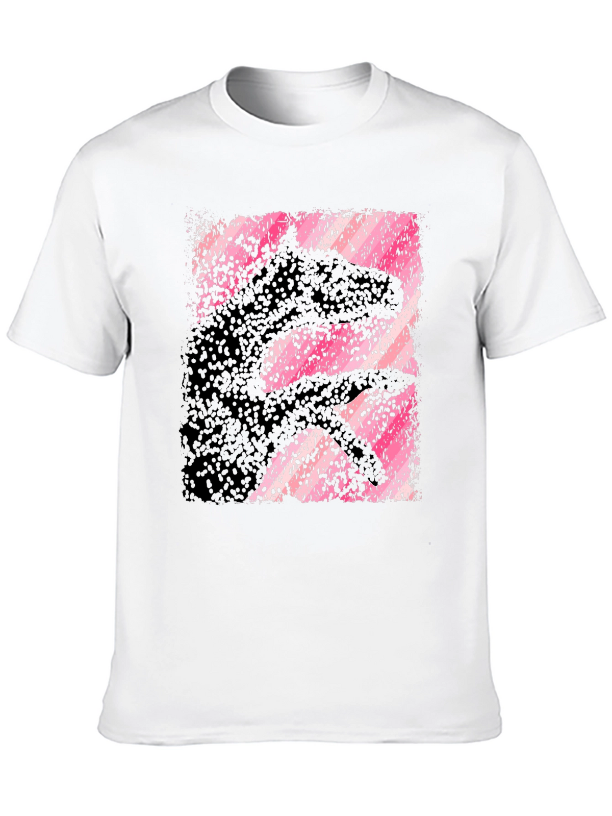 Abstract Hand Shadow Animal Graphic T-Shirt