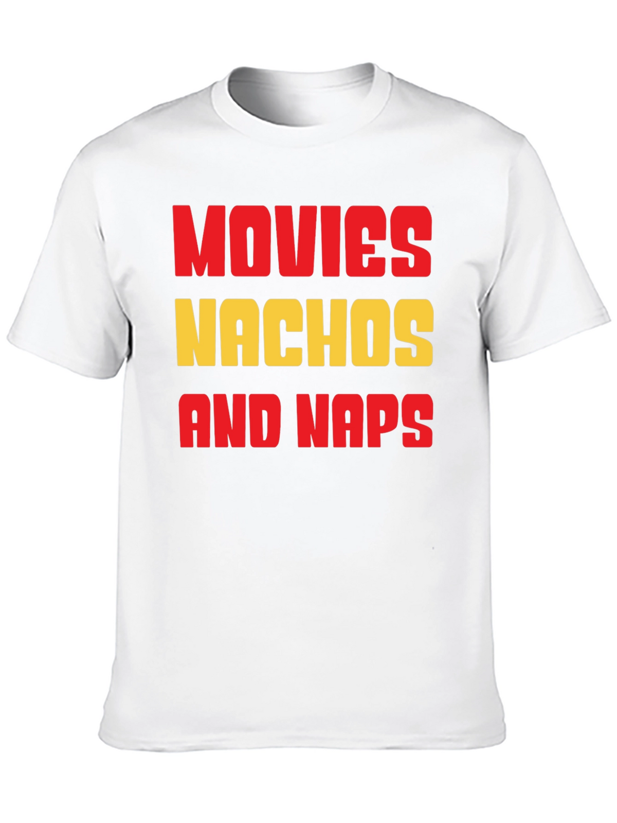 Movies Nachos and Naps Graphic T-Shirt