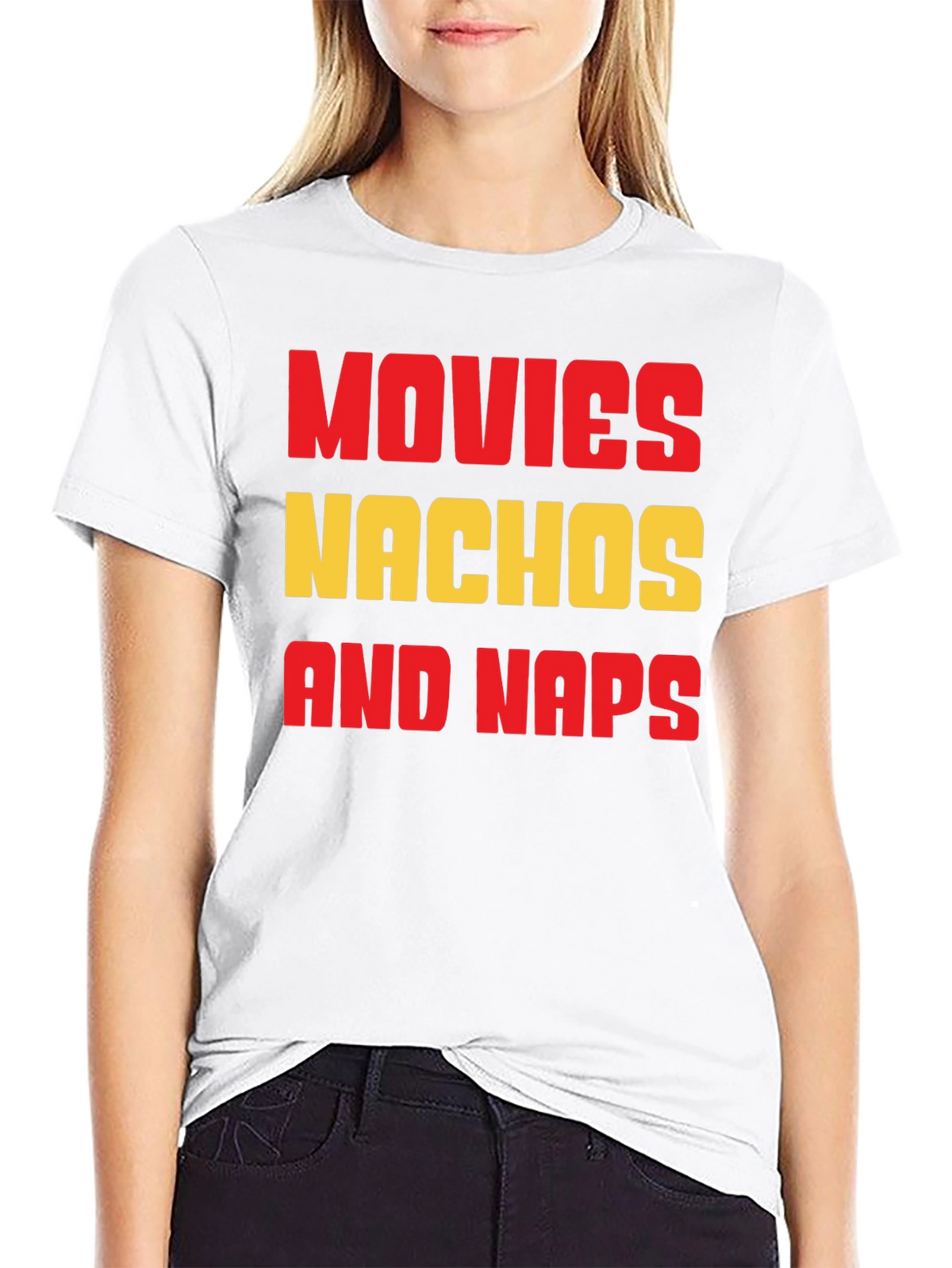 Movies Nachos and Naps Graphic T-Shirt
