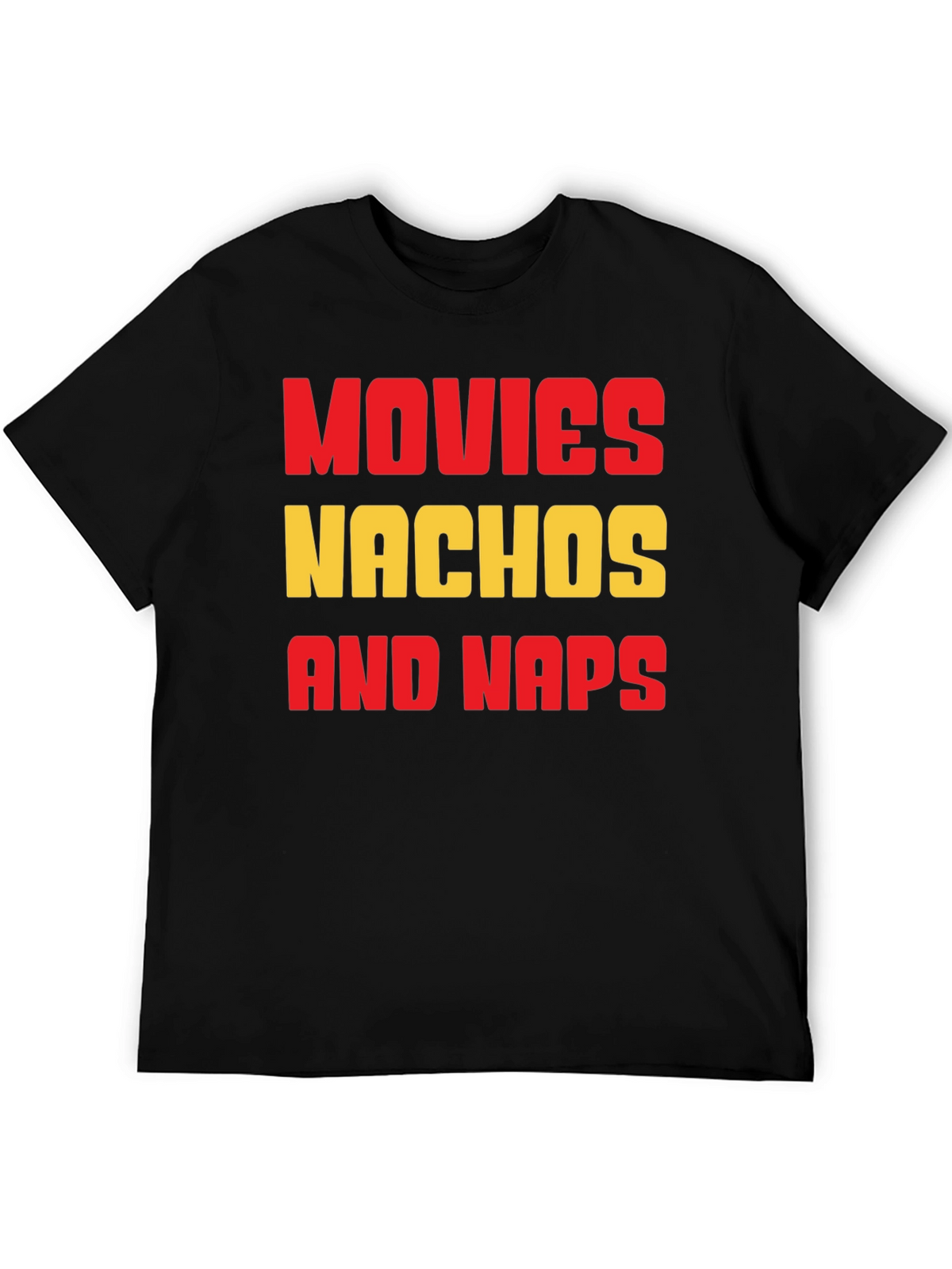 Movies Nachos and Naps Graphic T-Shirt