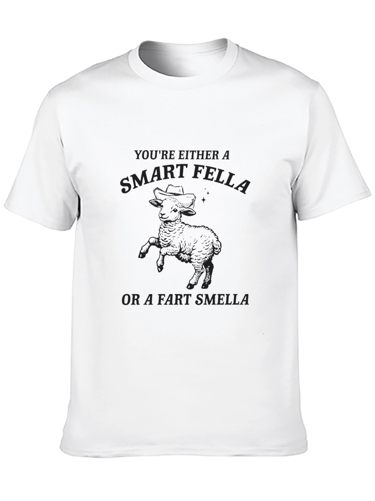 Smart Fella T-Shirt - Black Graphic Tee