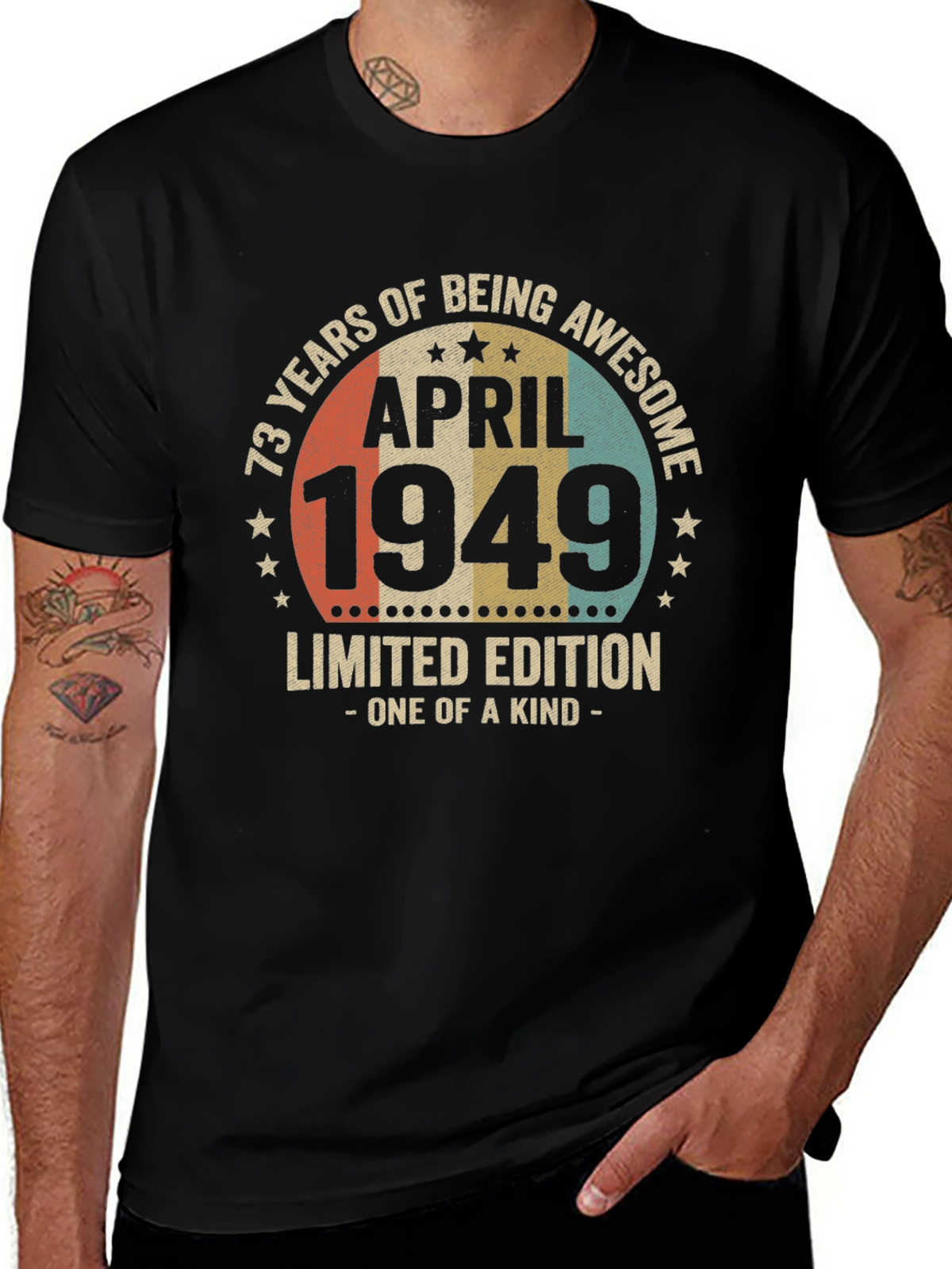 73 Years Awesome April 1949 Limited Edition T-Shirt
