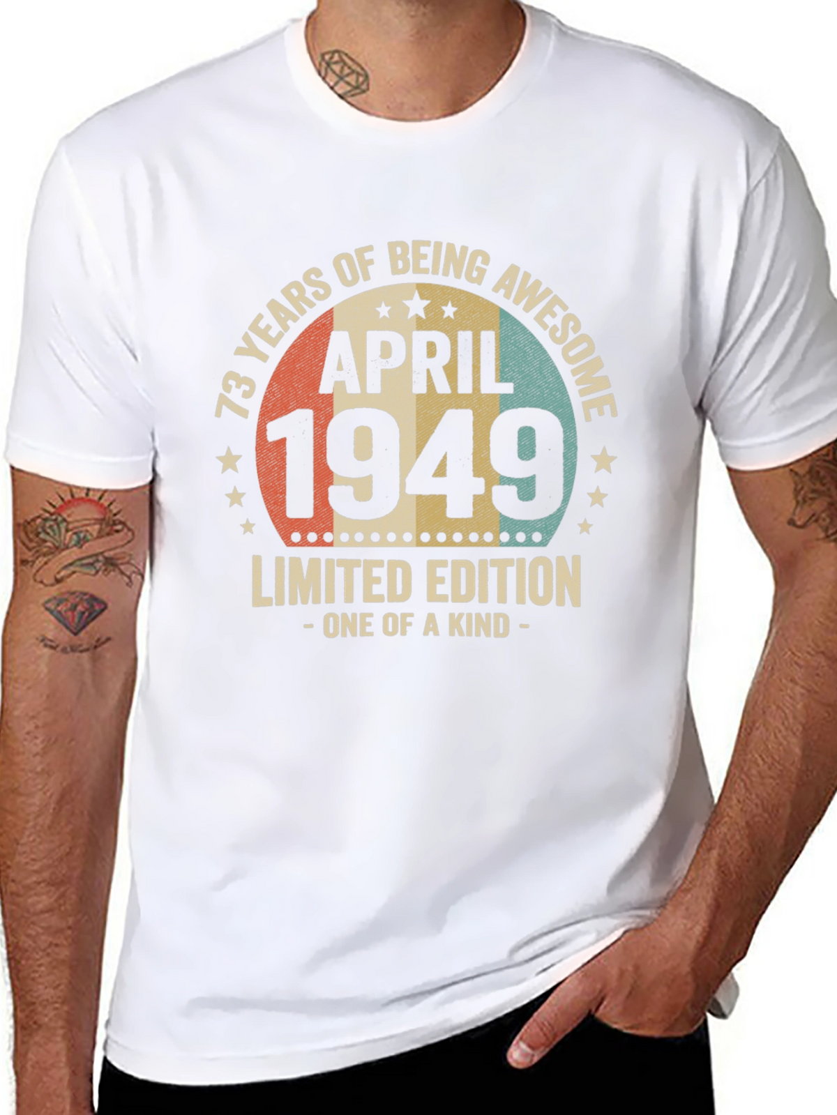 73 Years Awesome April 1949 Limited Edition T-Shirt