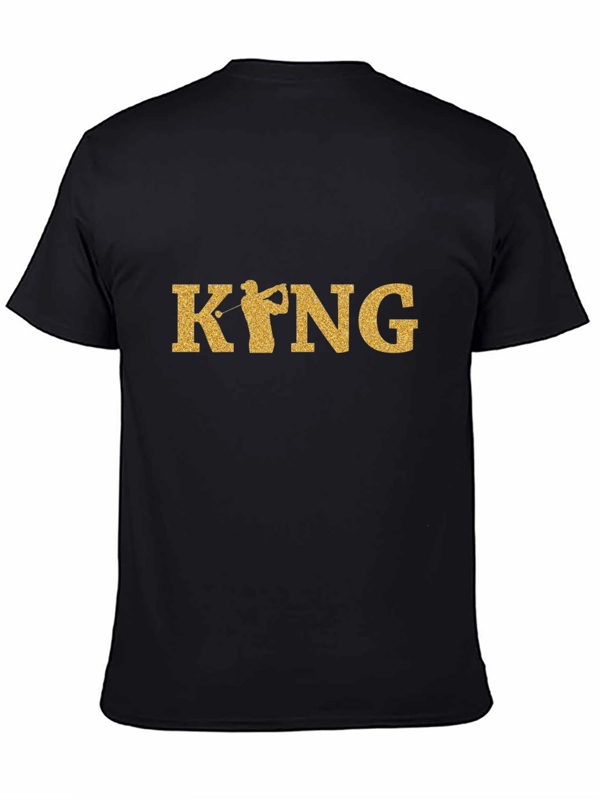 Golf King Black Graphic Tee