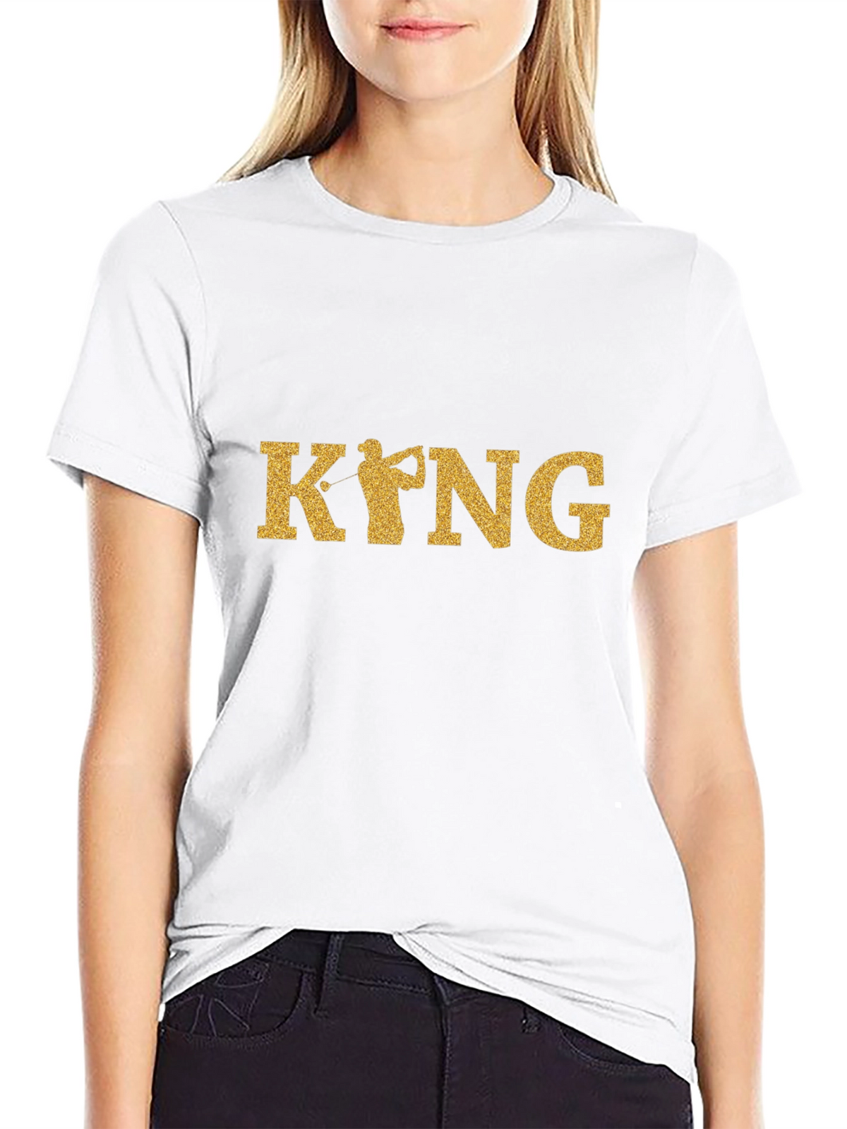 Golf King Black Graphic Tee