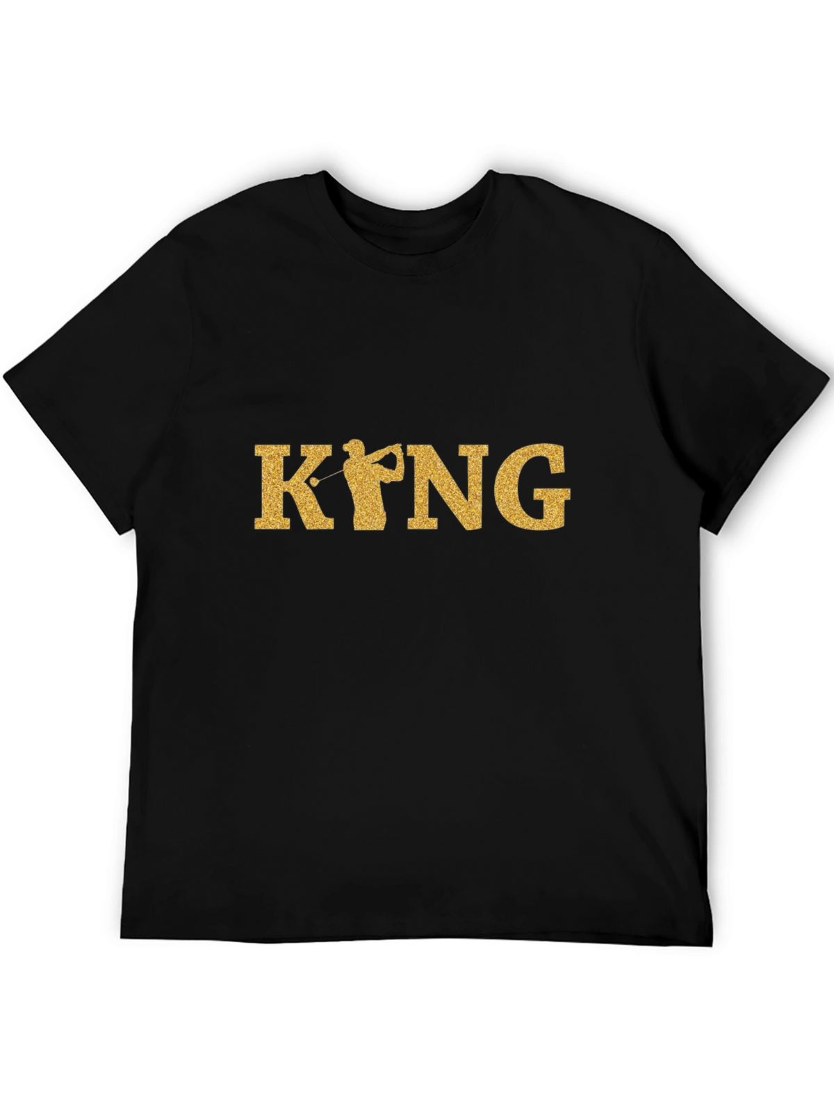 Golf King Black Graphic Tee