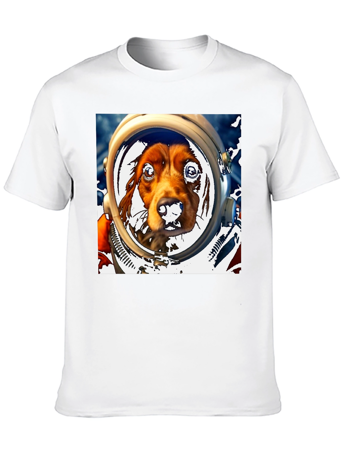 Dog Astronaut Graphic Tee - Space Dog Lover T-Shirt