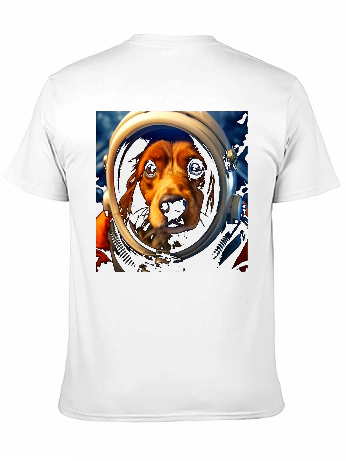 Dog Astronaut Graphic Tee - Space Dog Lover T-Shirt