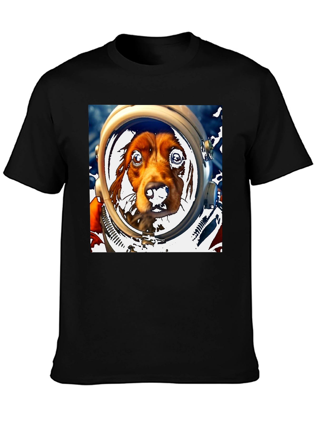 Dog Astronaut Graphic Tee - Space Dog Lover T-Shirt