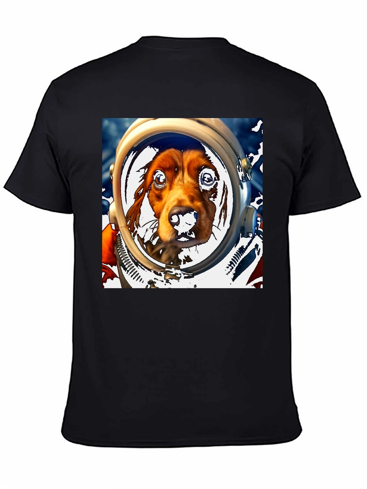 Dog Astronaut Graphic Tee - Space Dog Lover T-Shirt