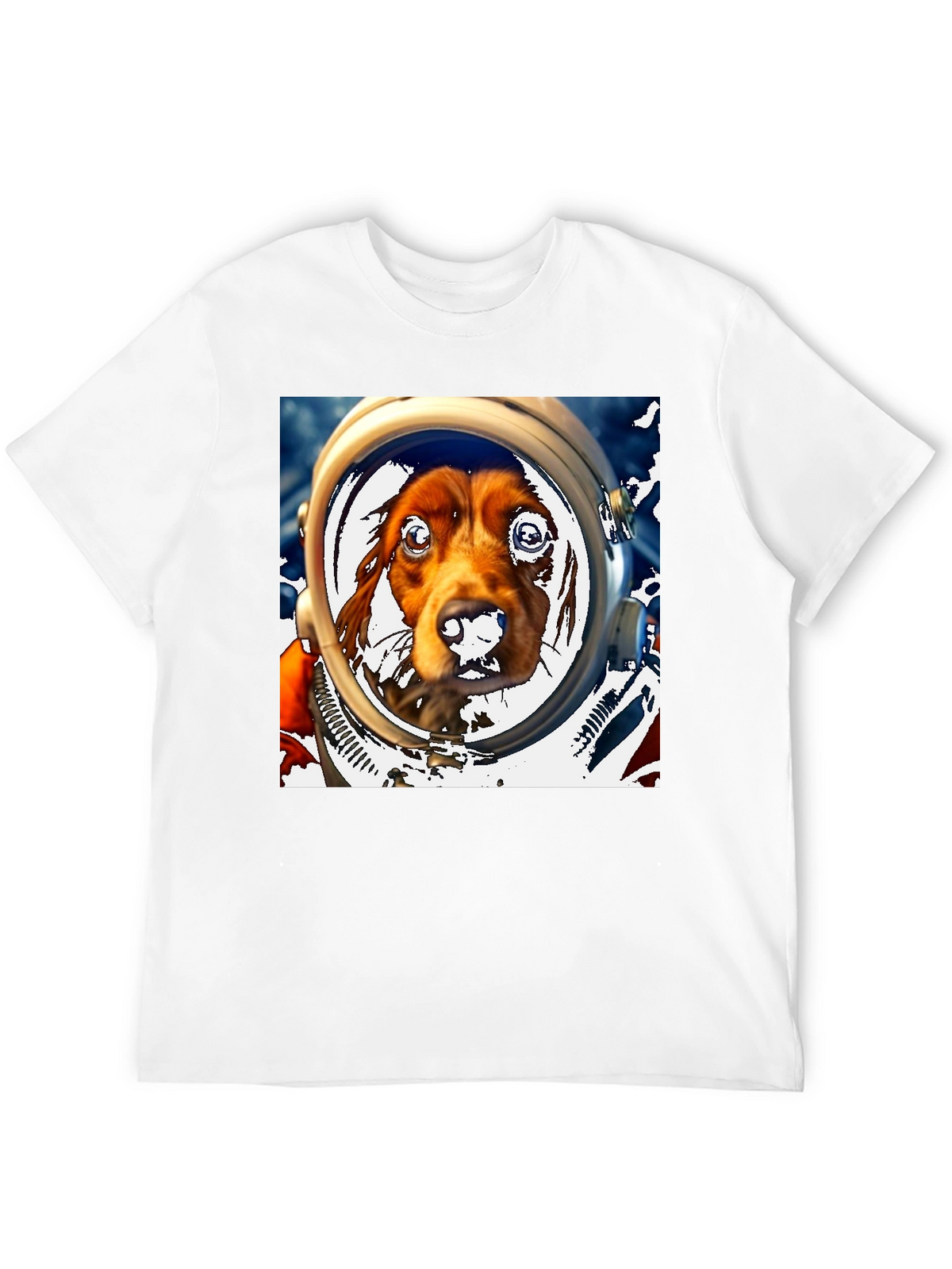 Dog Astronaut Graphic Tee - Space Dog Lover T-Shirt