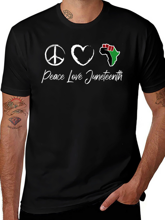 Peace Love Juneteenth T-Shirt