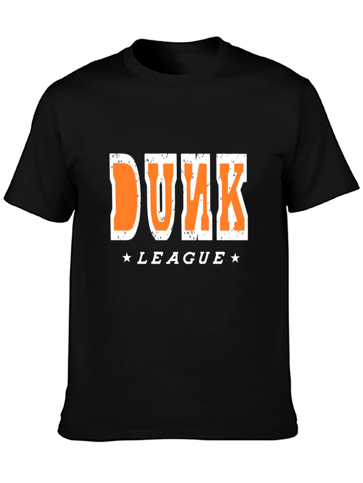 Dunk League Graphic T-Shirt - Black Cotton Tee