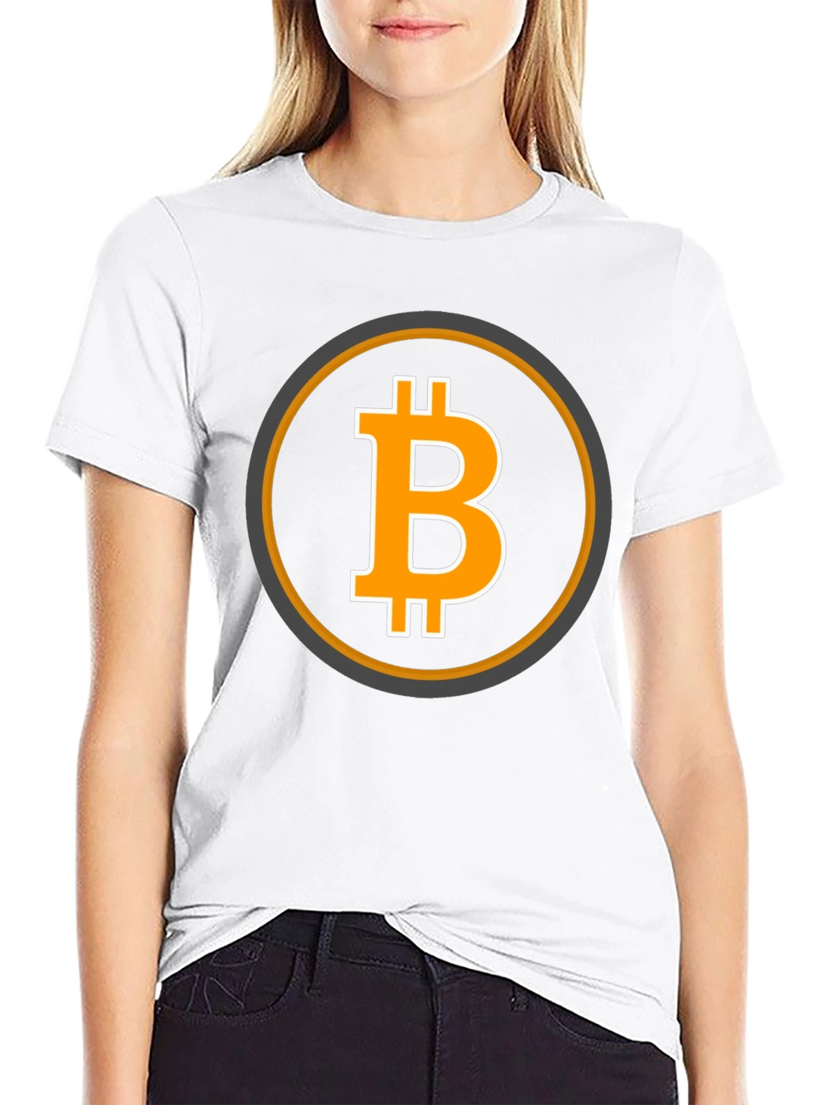 Bitcoin Logo Graphic Tee - Black