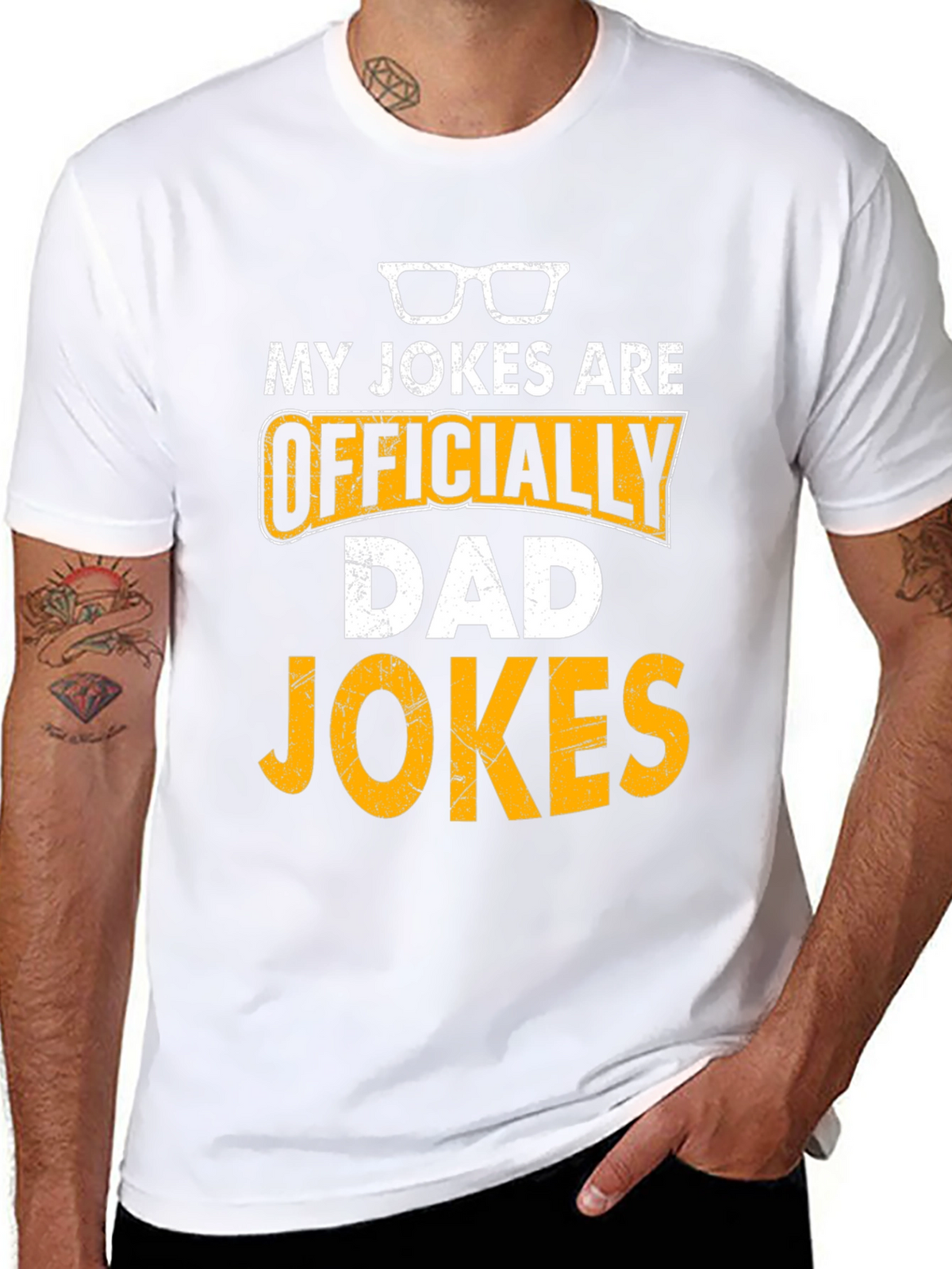 Officially Dad Jokes T-Shirt Funny Fathers Day Gift