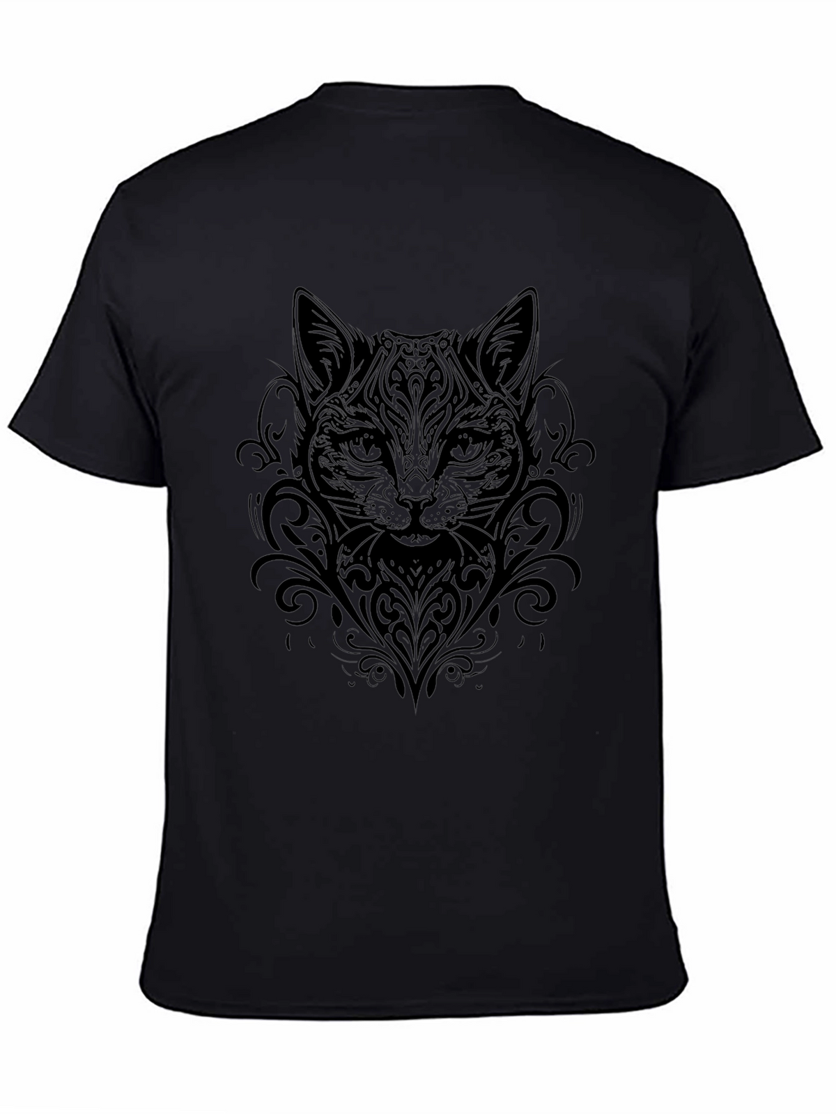 Black Cat Ornamental T-Shirt